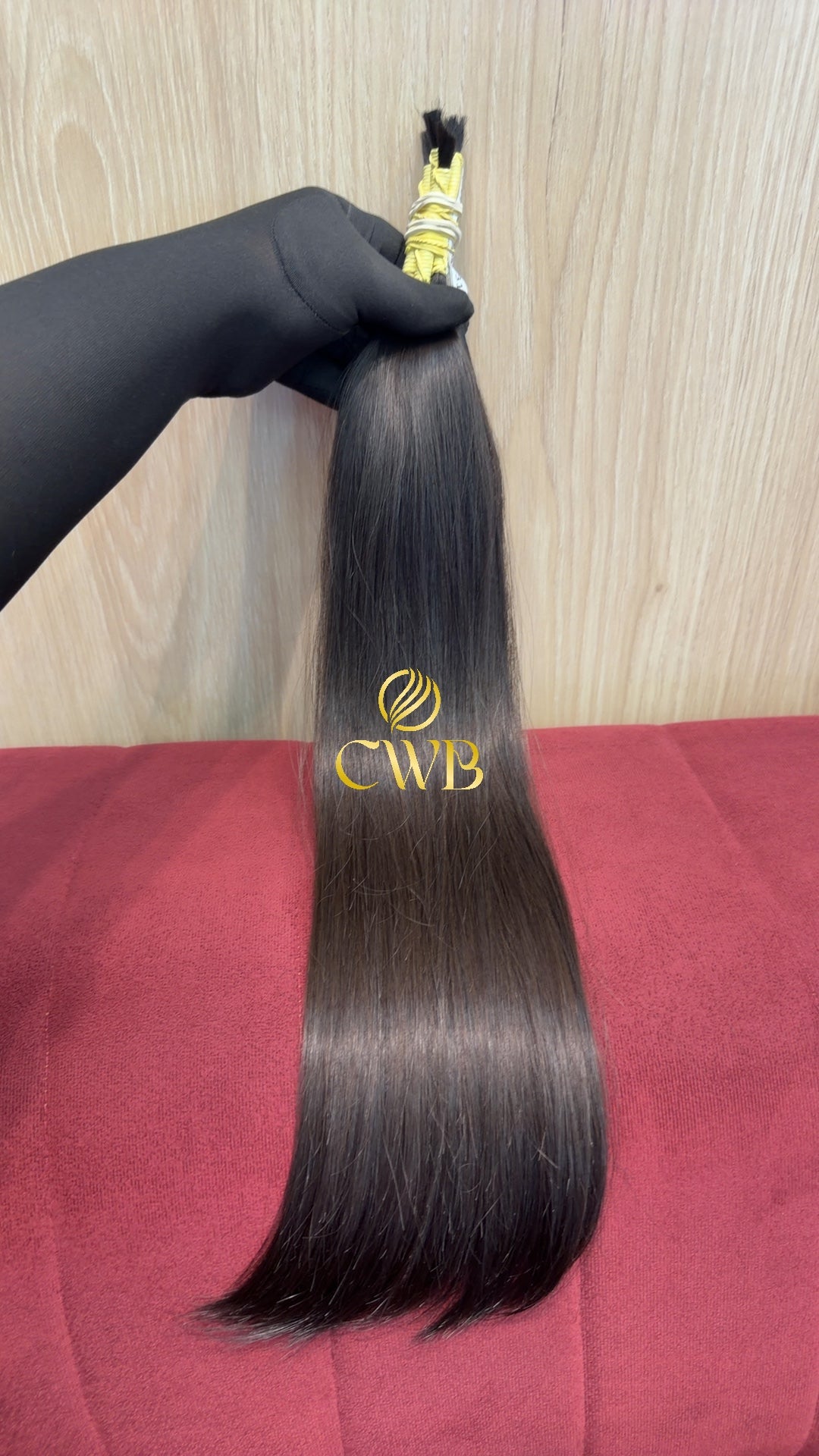 Cabelo Castanho Médio 54cm 62g Brasileiro do Sul