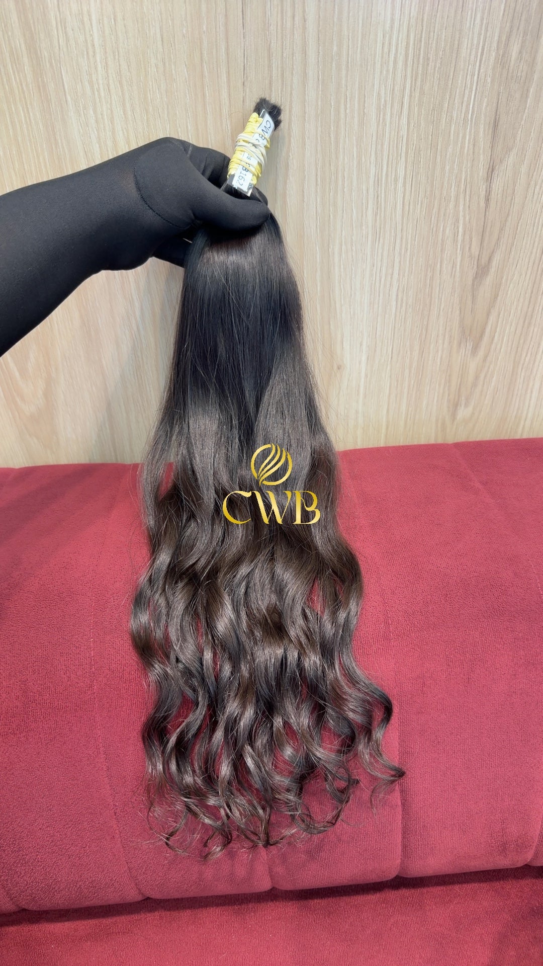 Cabelo Castanho Escuro 54cm 57g Brasileiro do Sul