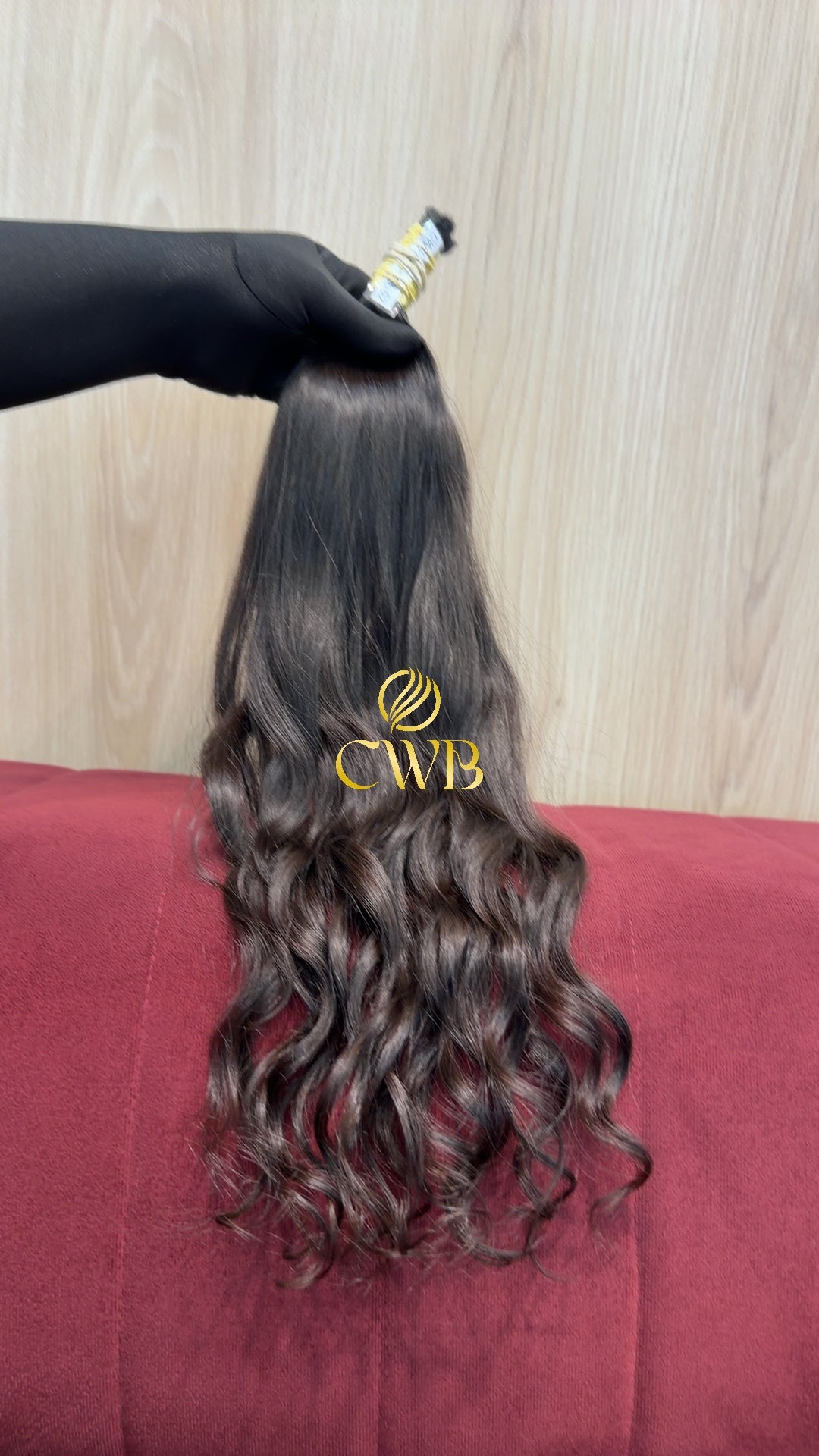 Cabelo Castanho Escuro 54cm 57g Brasileiro do Sul