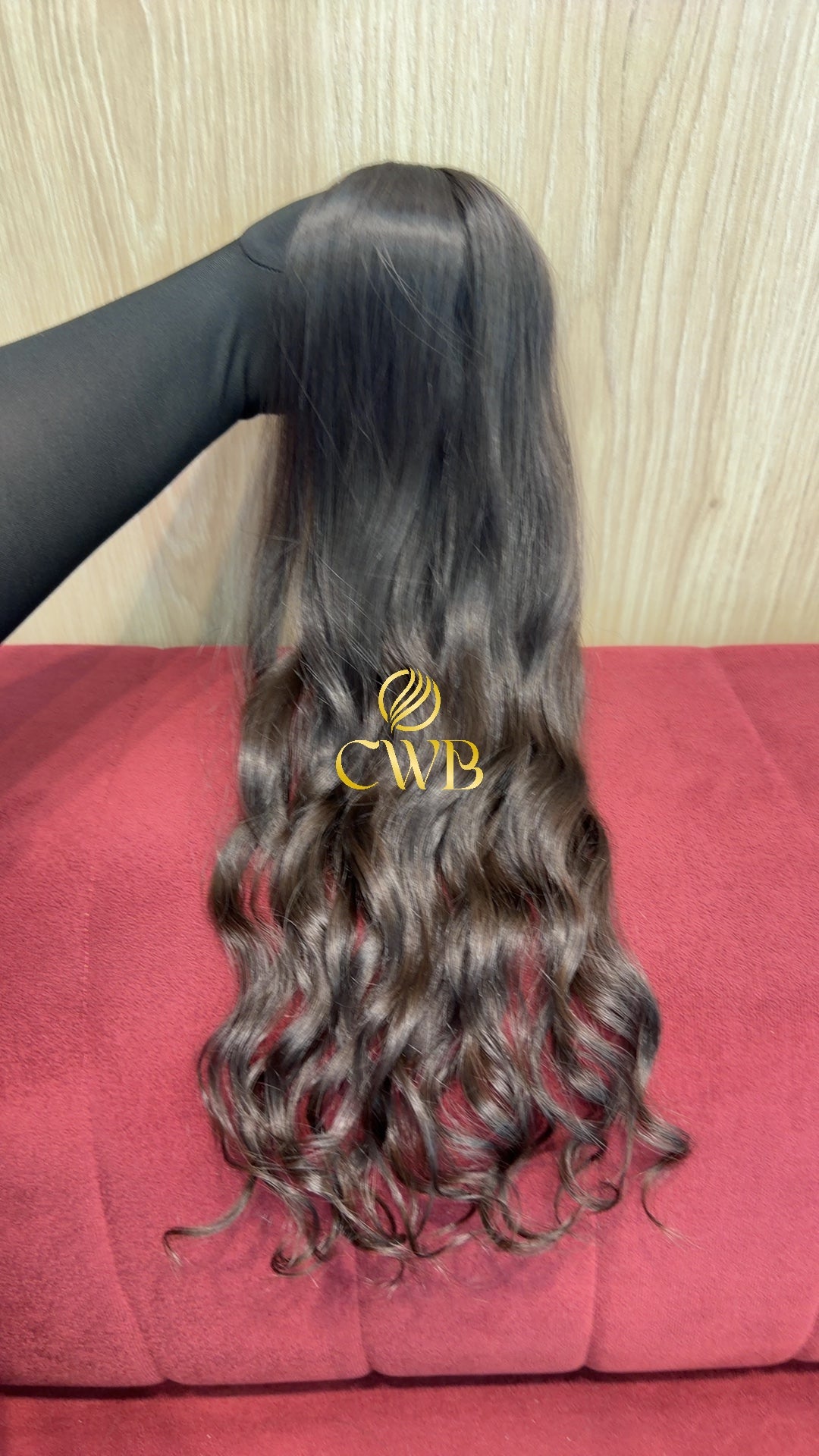 Cabelo Castanho Escuro 54cm 57g Brasileiro do Sul