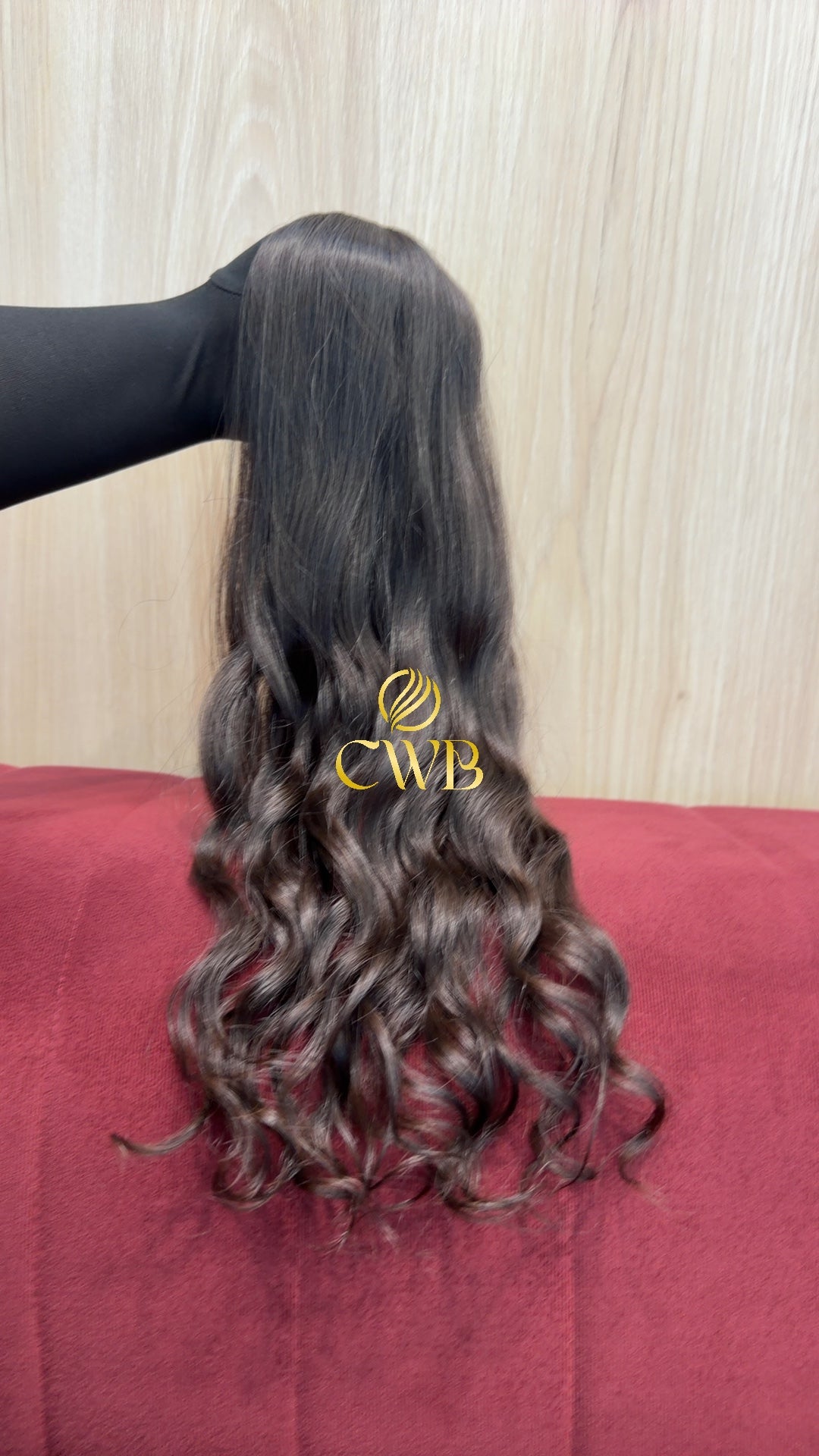 Cabelo Castanho Escuro 54cm 57g Brasileiro do Sul