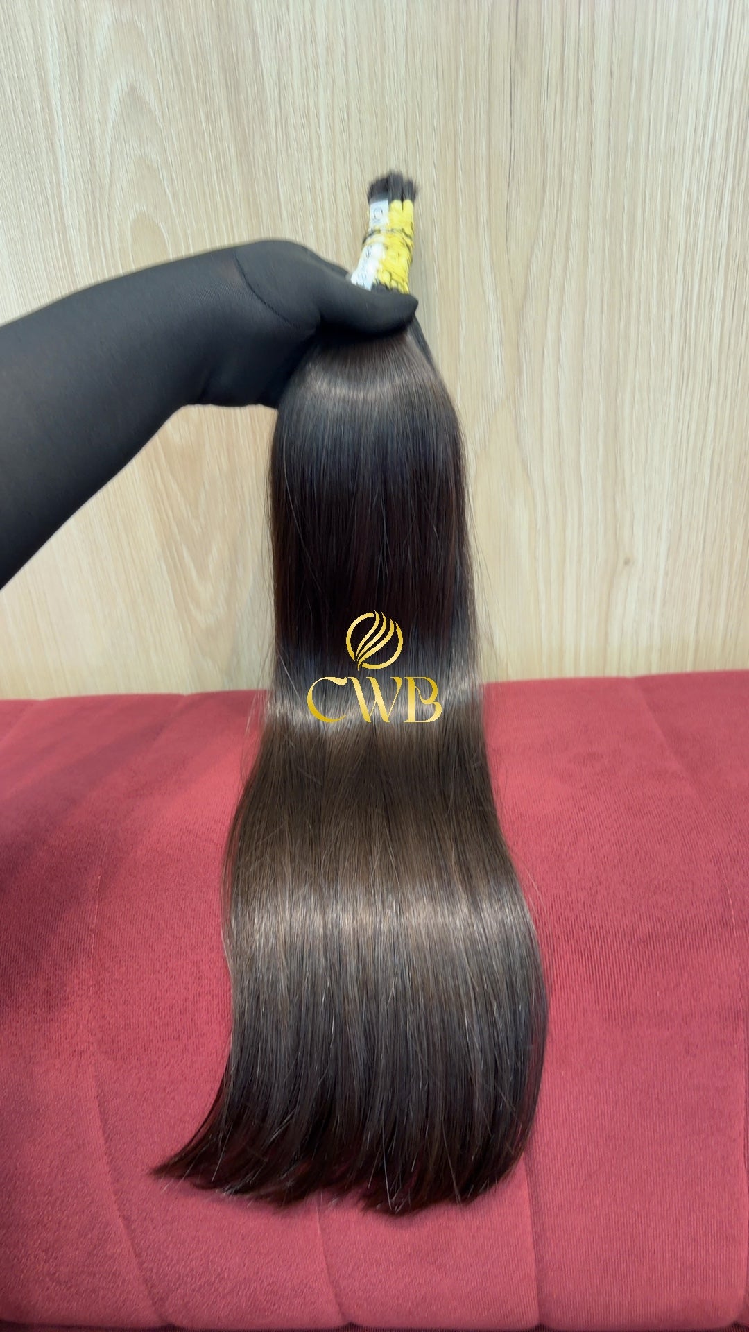Cabelo Castanho Claro 59cm 105g Brasileiro do Sul