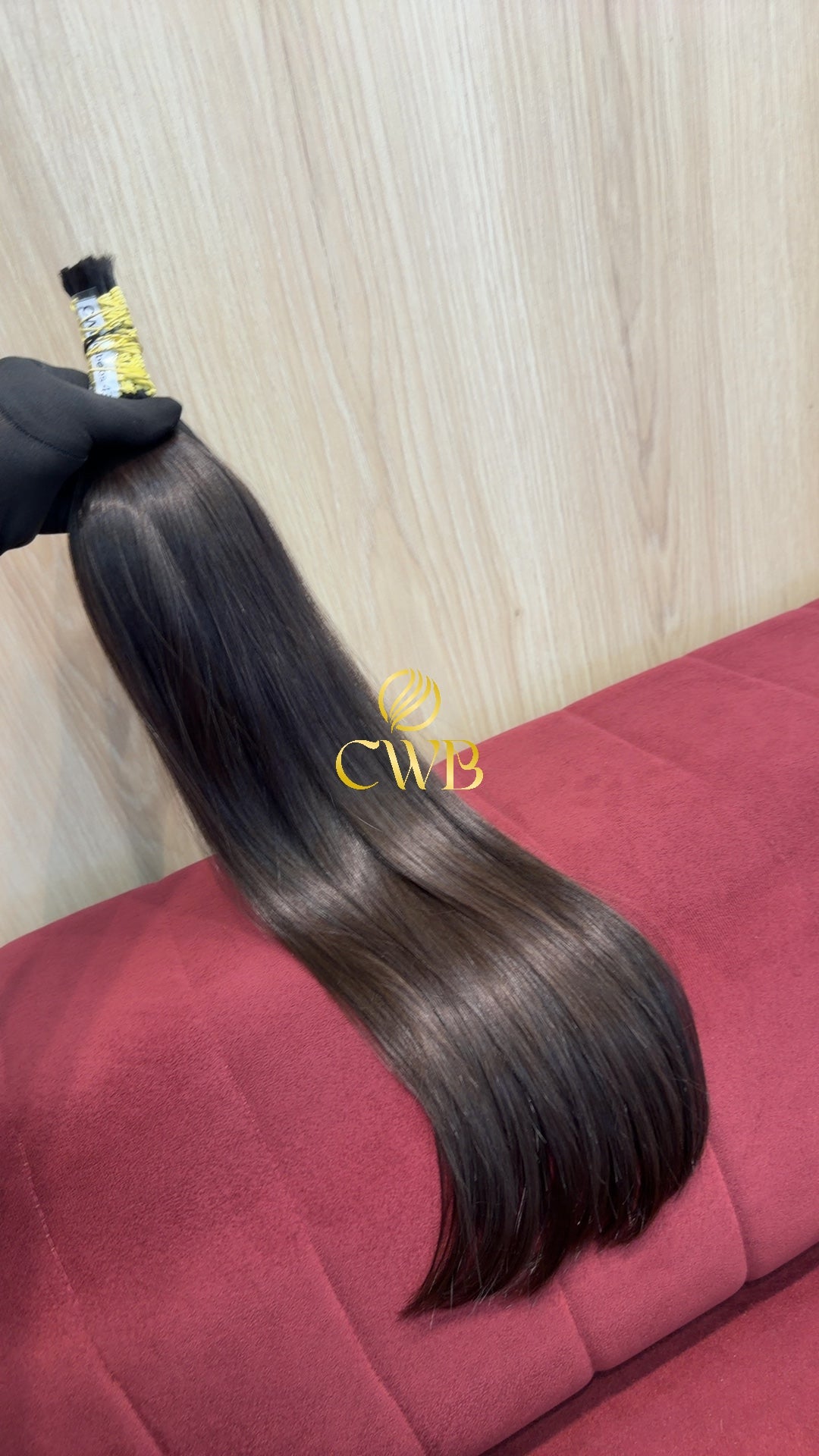 Cabelo Castanho Claro 59cm 105g Brasileiro do Sul