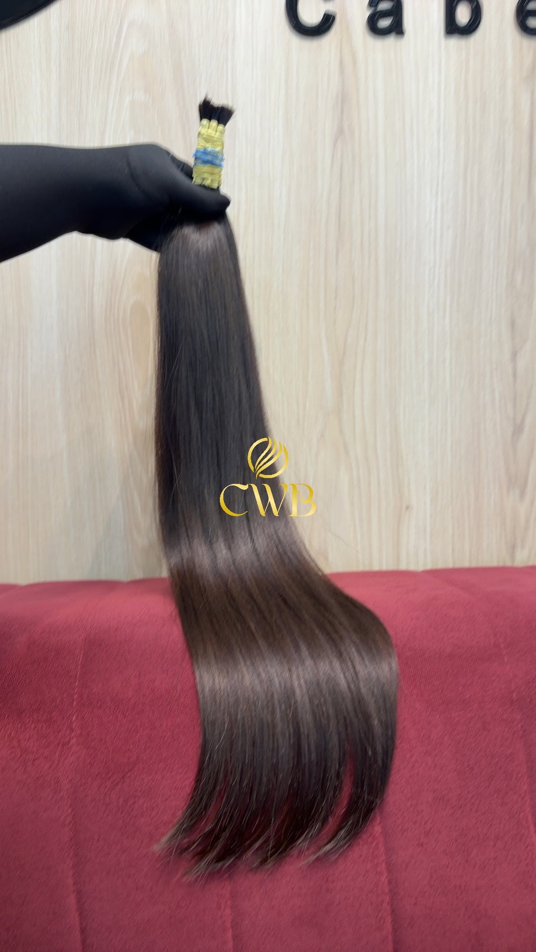 Cabelo Castanho Claro 64cm 102g Brasileiro do Sul