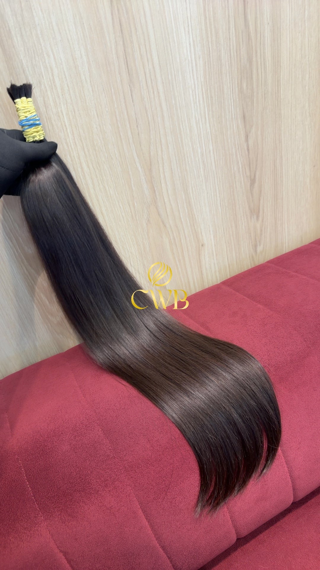 Cabelo Castanho Claro 64cm 102g Brasileiro do Sul