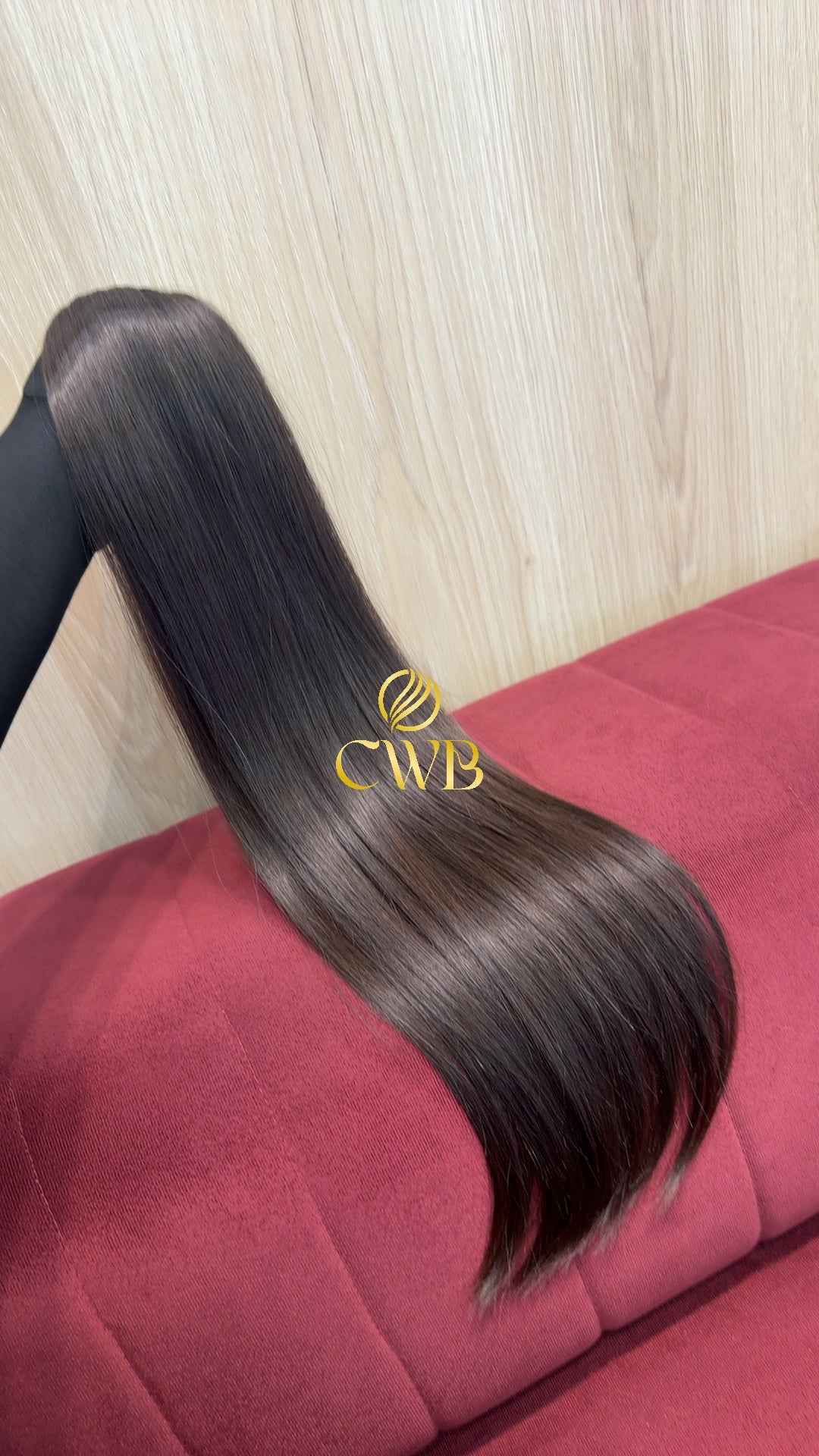 Cabelo Castanho Claro 64cm 102g Brasileiro do Sul