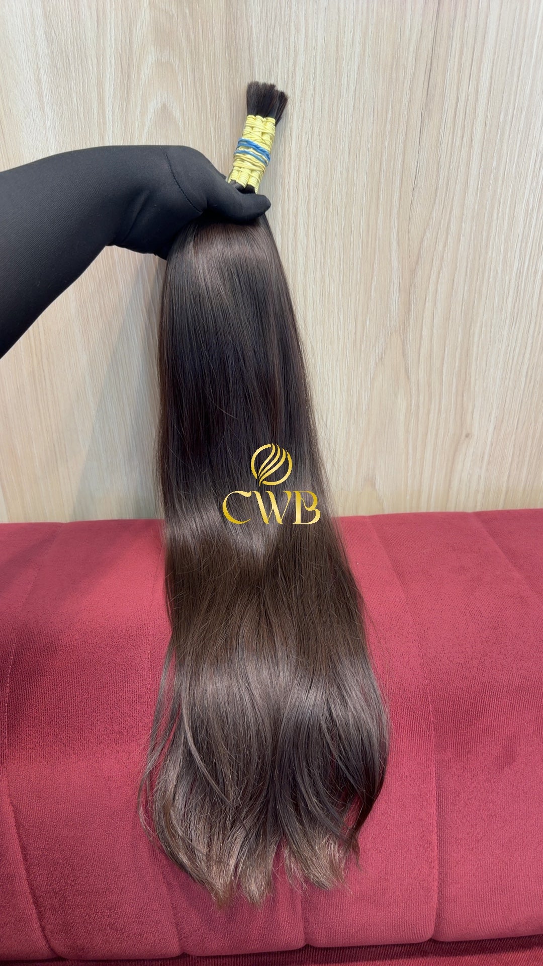 Cabelo Castanho Claro 67cm 165g Brasileiro do Sul