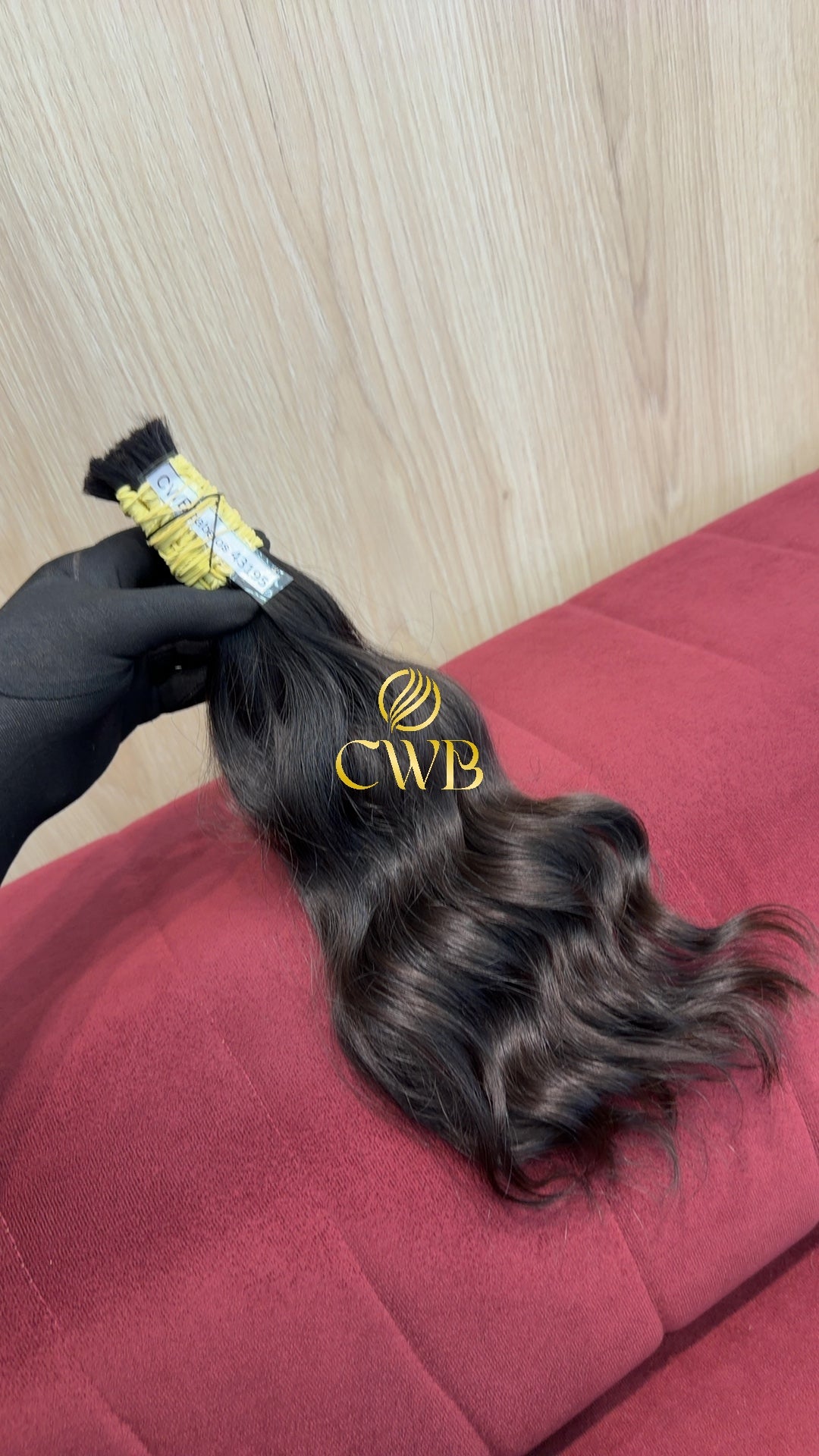 Cabelo castanho escuro natural 36cm 102g — CWB Cabelos Humanos