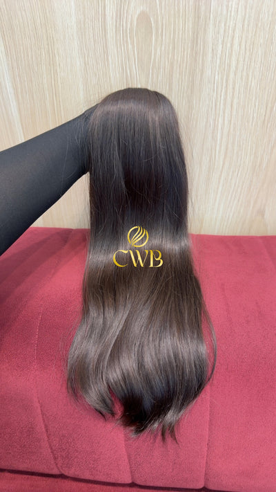 Cabelo Castanho Médio 52cm 149g Brasileiro do Sul