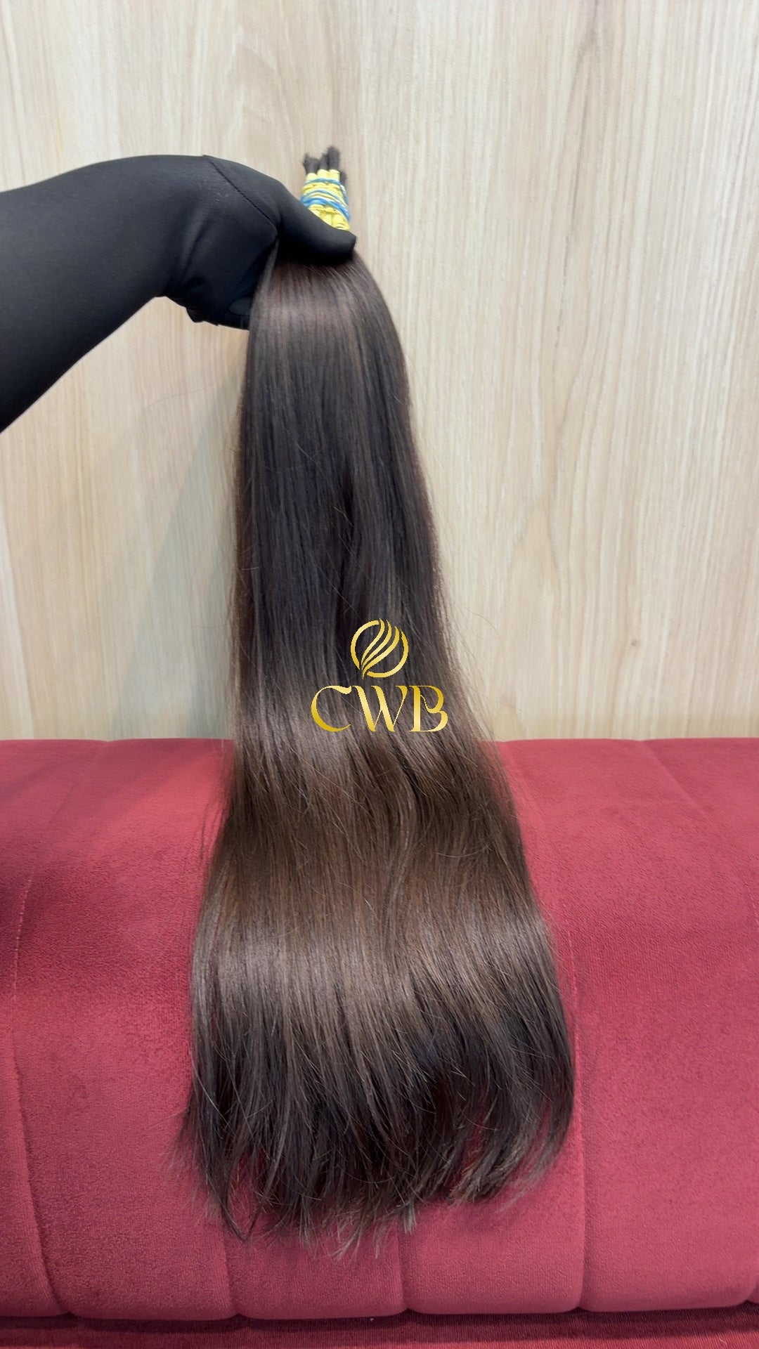 Cabelo Castanho Claro 68cm 158g Brasileiro do Sul