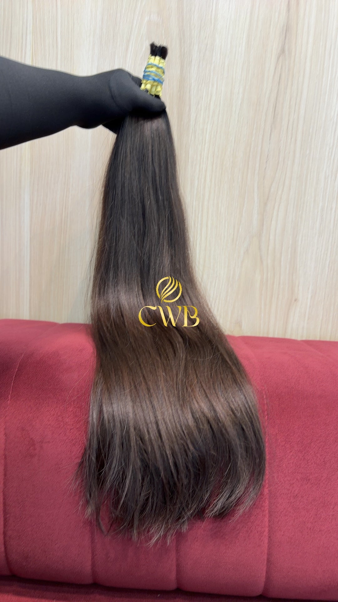 Cabelo Castanho Claro 68cm 158g Brasileiro do Sul