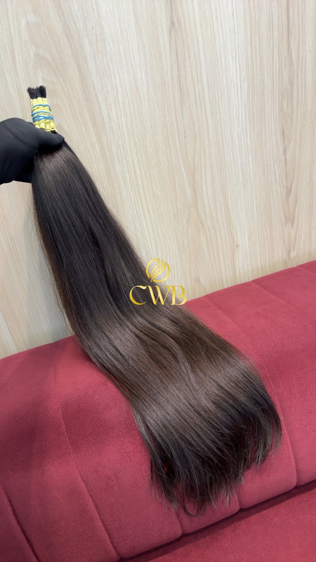 Cabelo Castanho Claro 68cm 158g Brasileiro do Sul