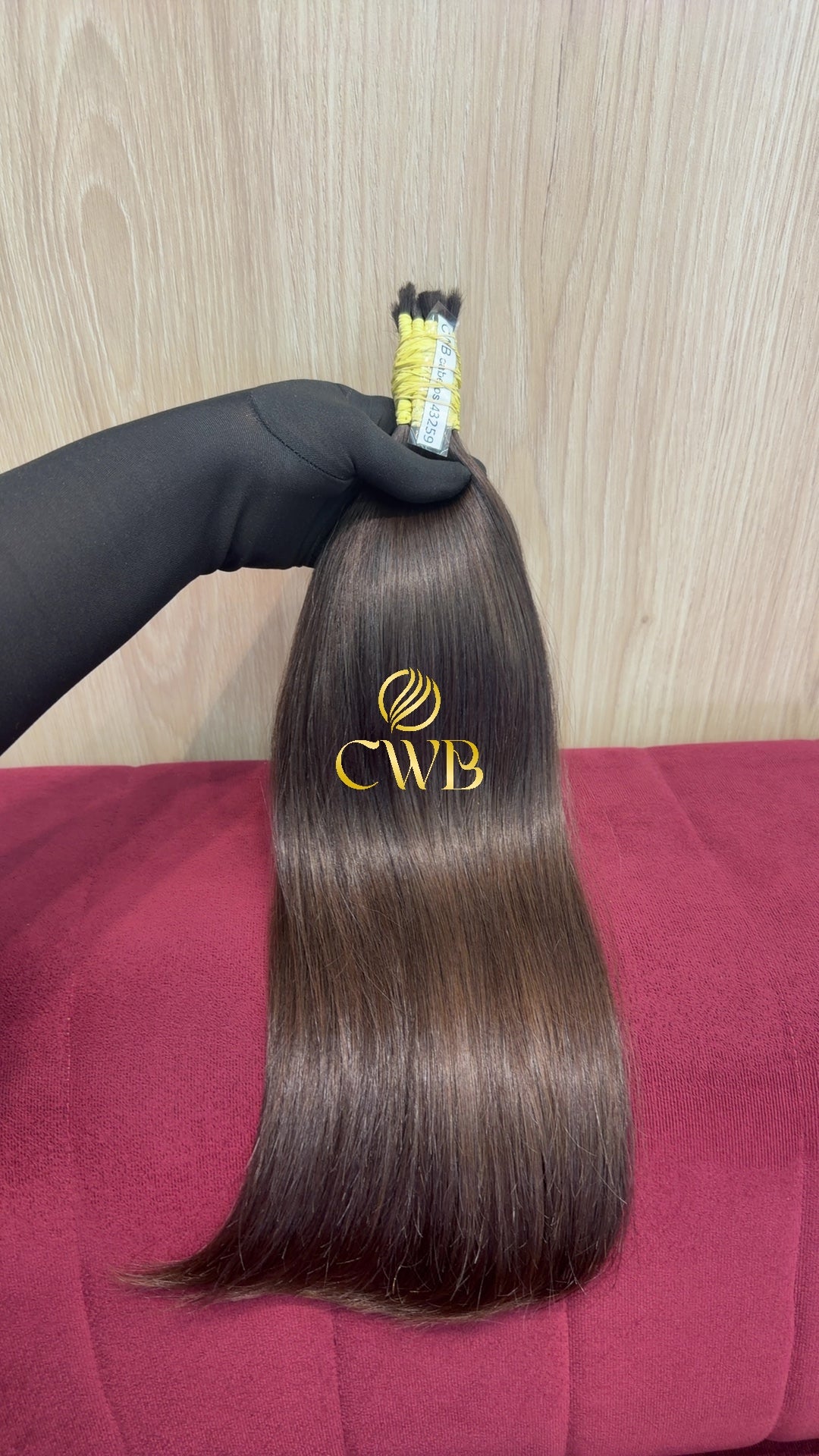Mega hair loiro escuro ondulado 49cm — peça exclusiva CWB