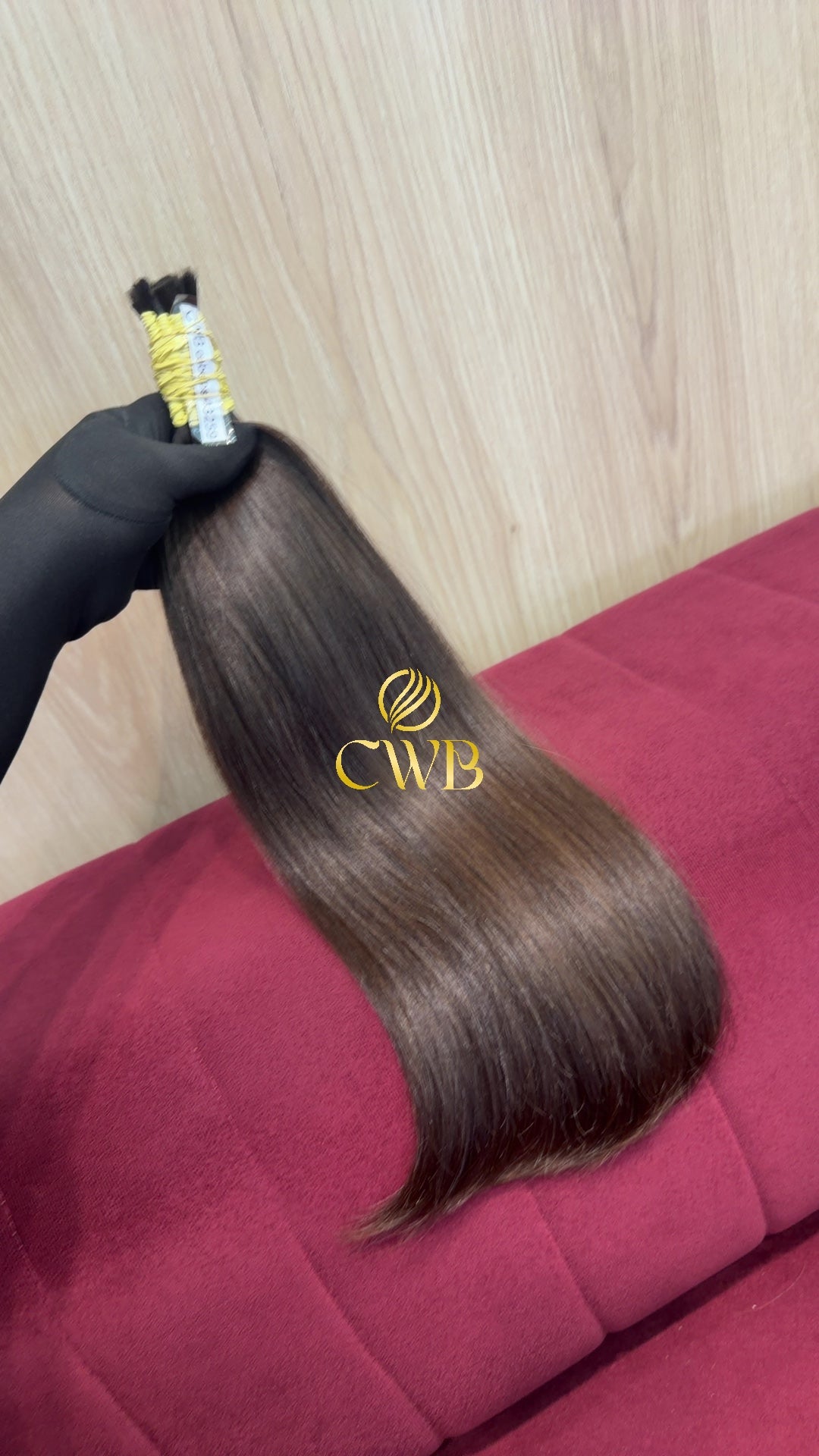 Cabelo loiro escuro natural 49cm 129g — CWB Cabelos Humanos