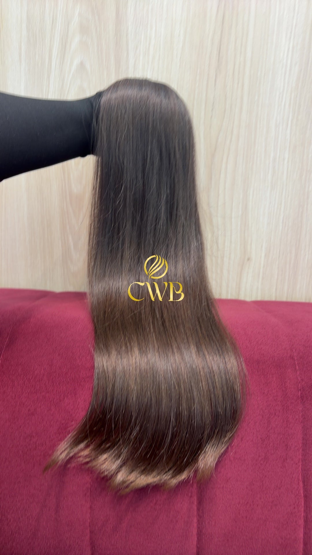 Cabelo Castanho Claro 58cm 109g Brasileiro do Sul