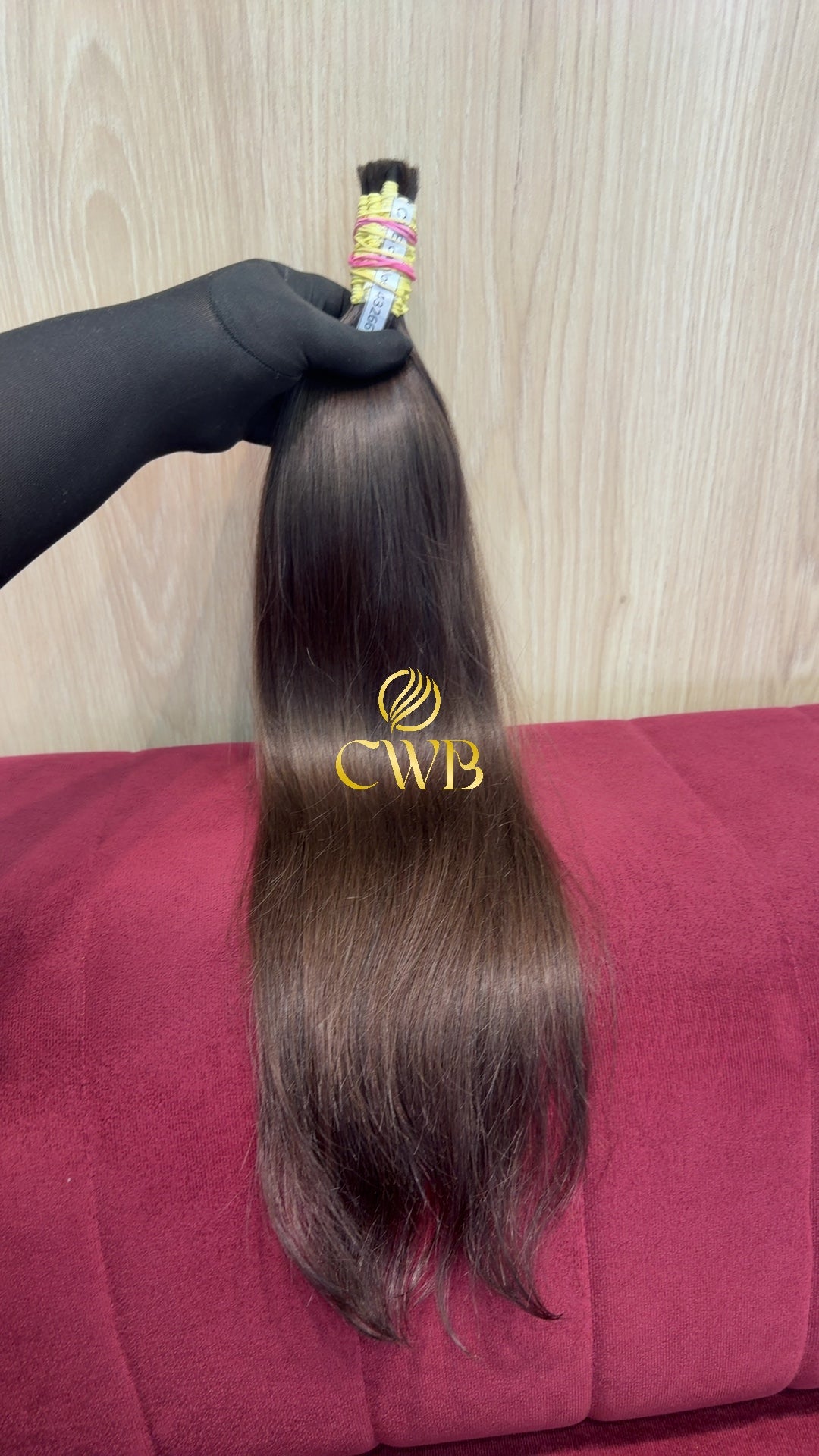 Mega hair loiro escuro ondulado 56cm — peça exclusiva CWB