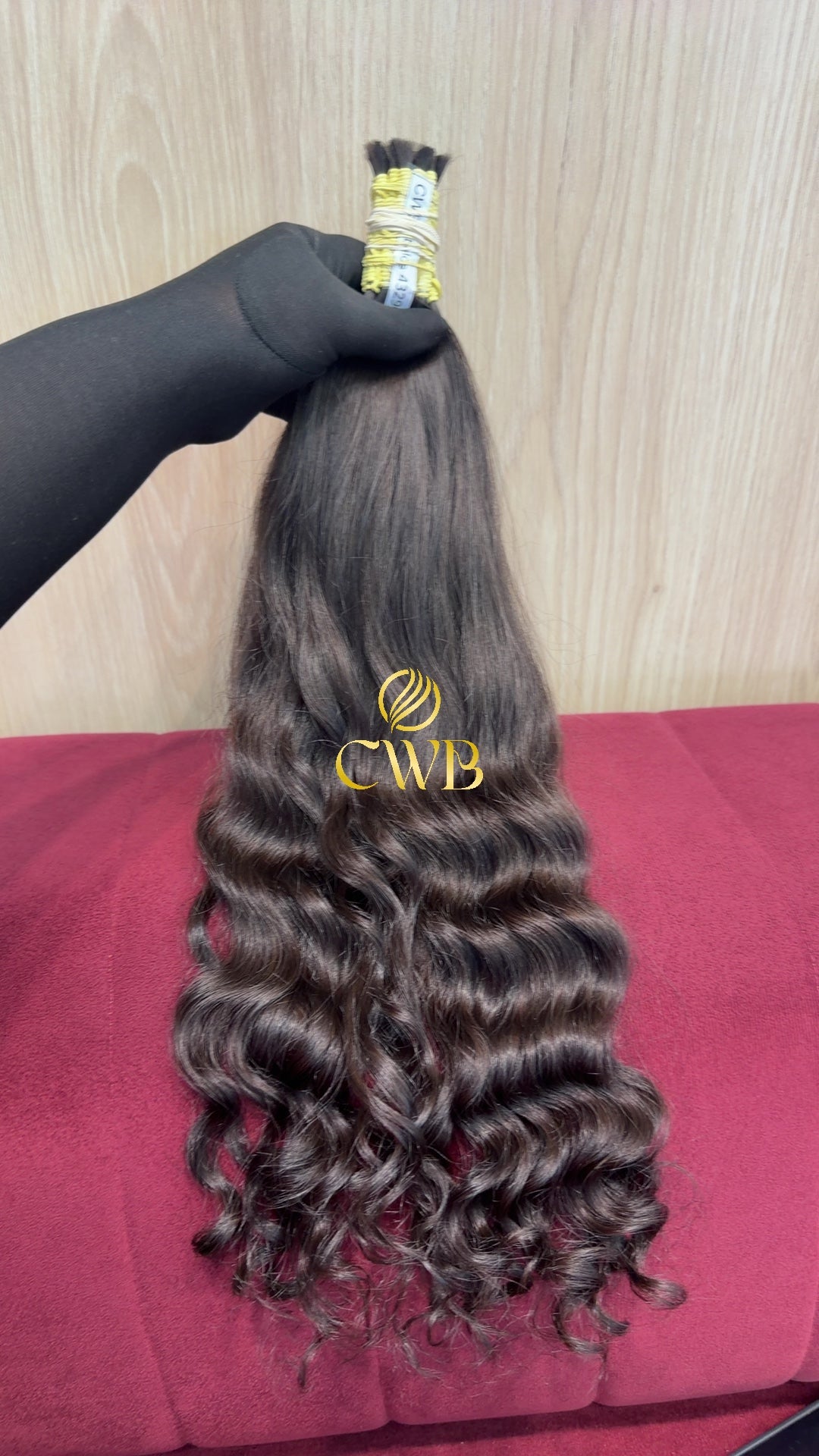 Cabelo Castanho Escuro 52cm 111g Brasileiro do Sul