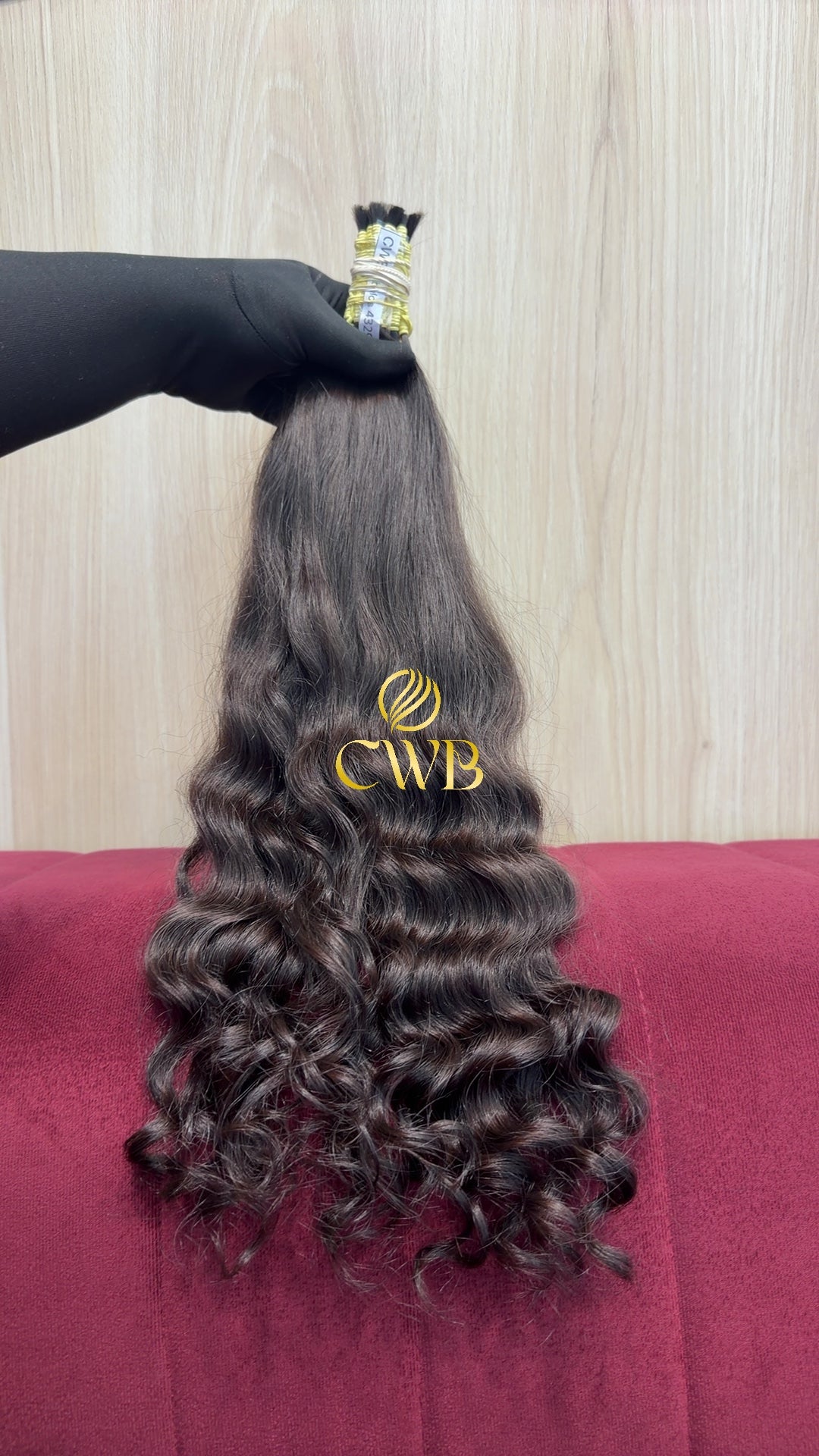 Cabelo Castanho Escuro 52cm 111g Brasileiro do Sul