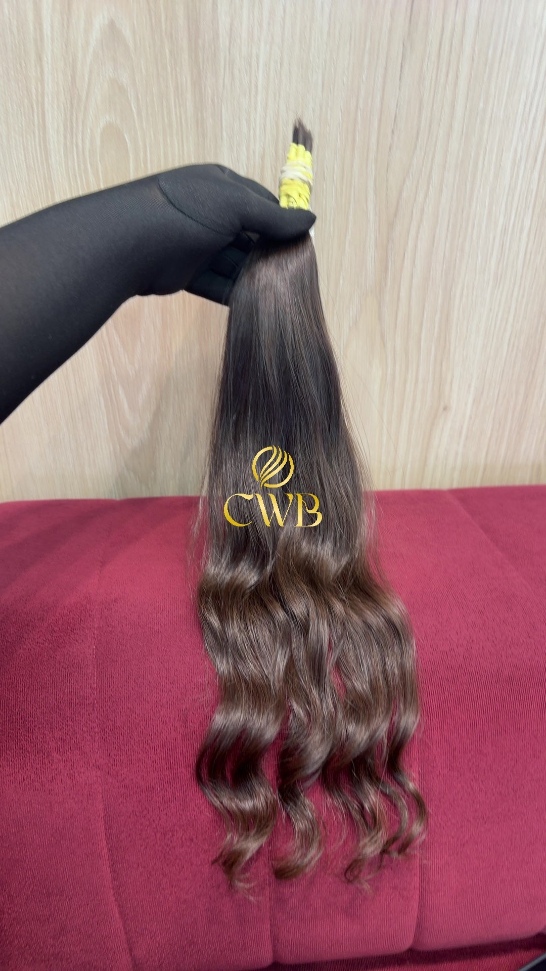 Cabelo Castanho Claro 51cm 51g Brasileiro do Sul