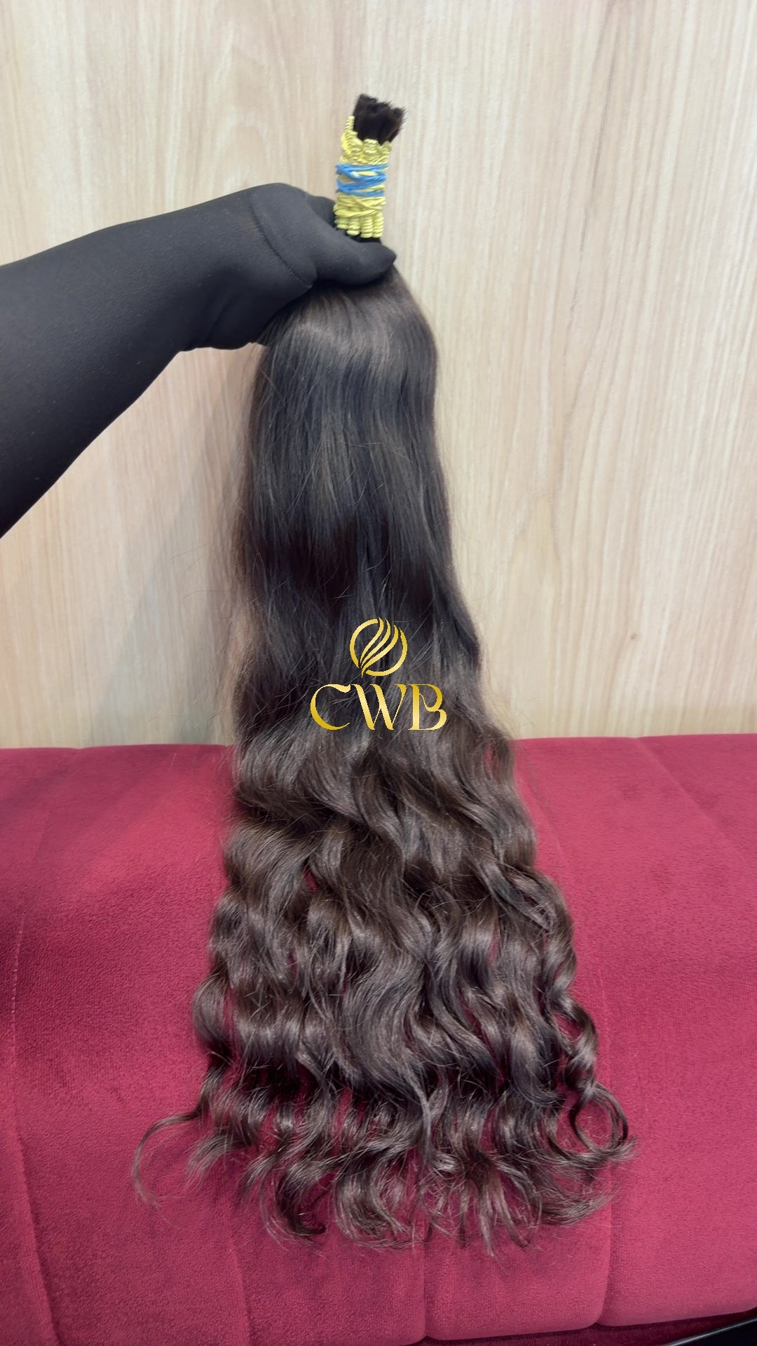 Cabelo Castanho Escuro 64cm 95g Brasileiro do Sul