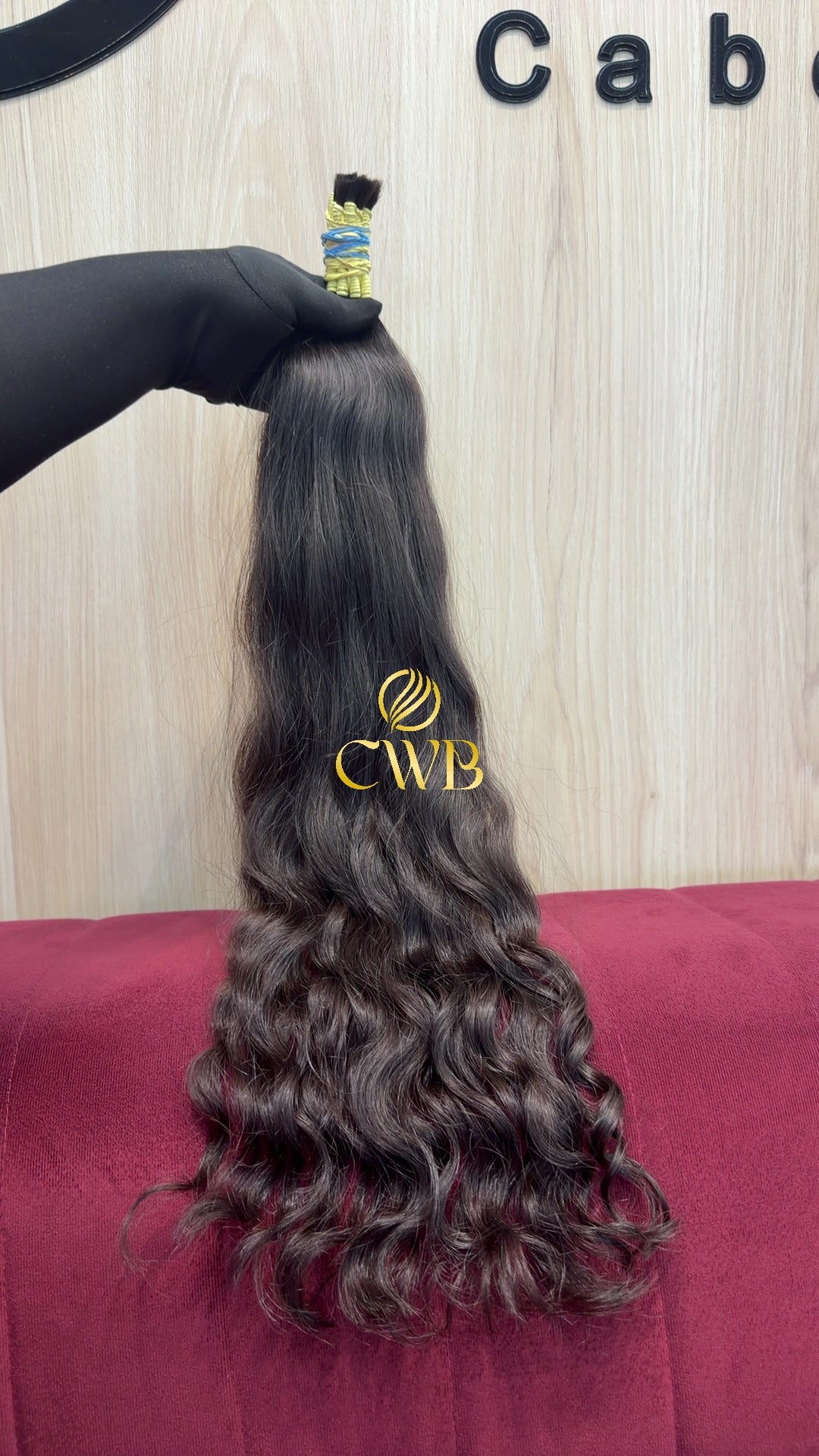Cabelo Castanho Escuro 64cm 95g Brasileiro do Sul