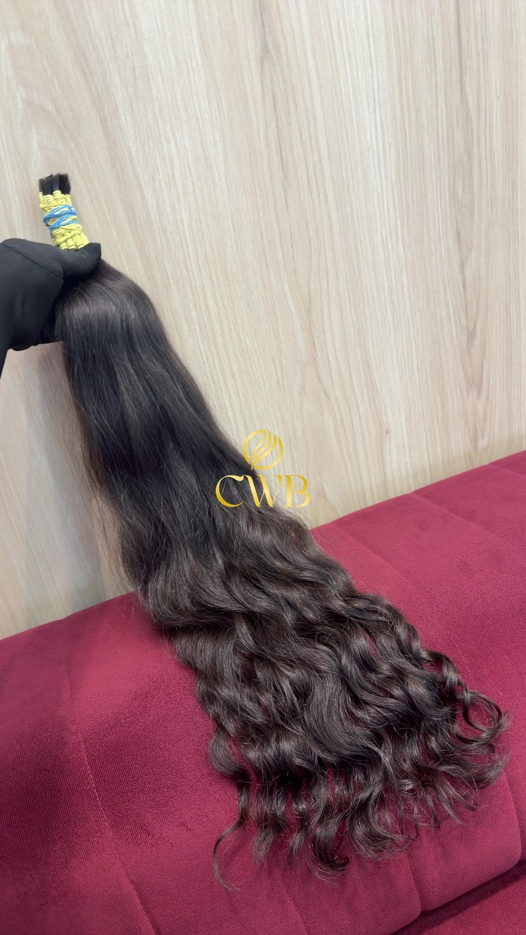 Cabelo Castanho Escuro 64cm 95g Brasileiro do Sul