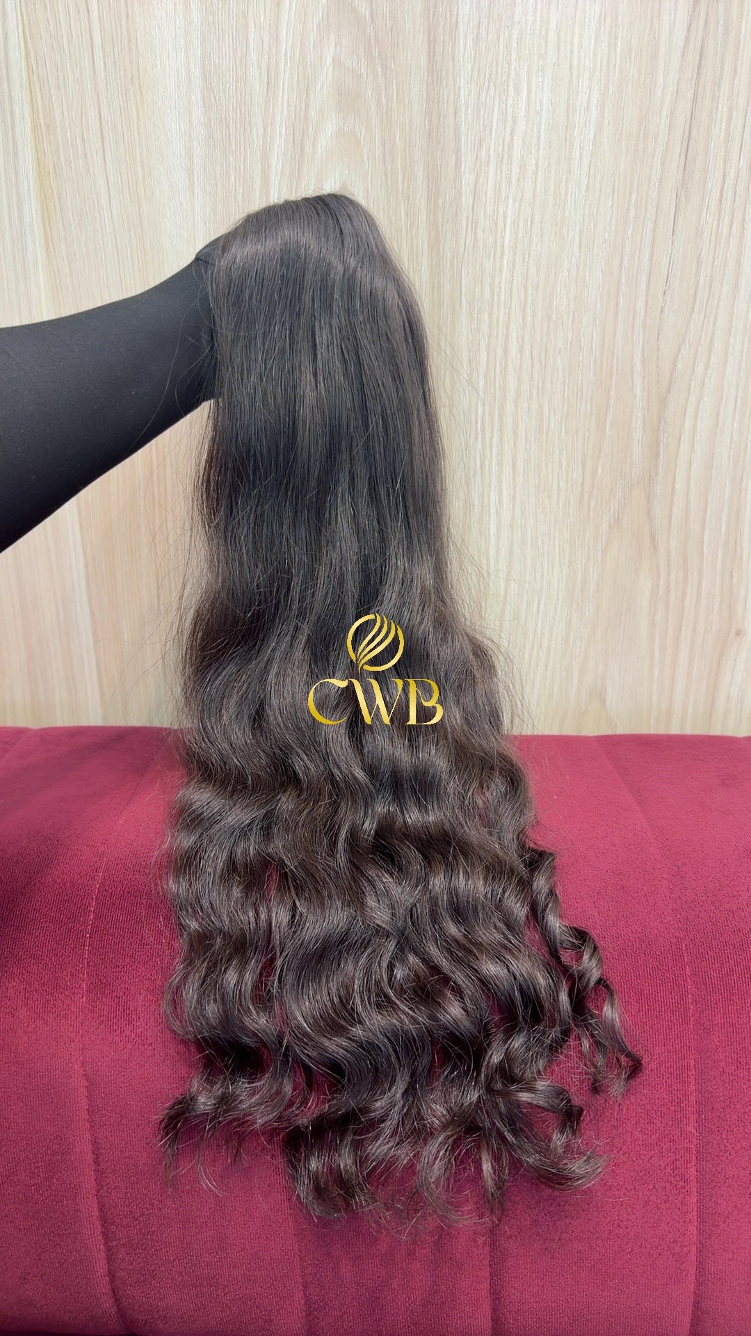 Cabelo Castanho Escuro 64cm 95g Brasileiro do Sul