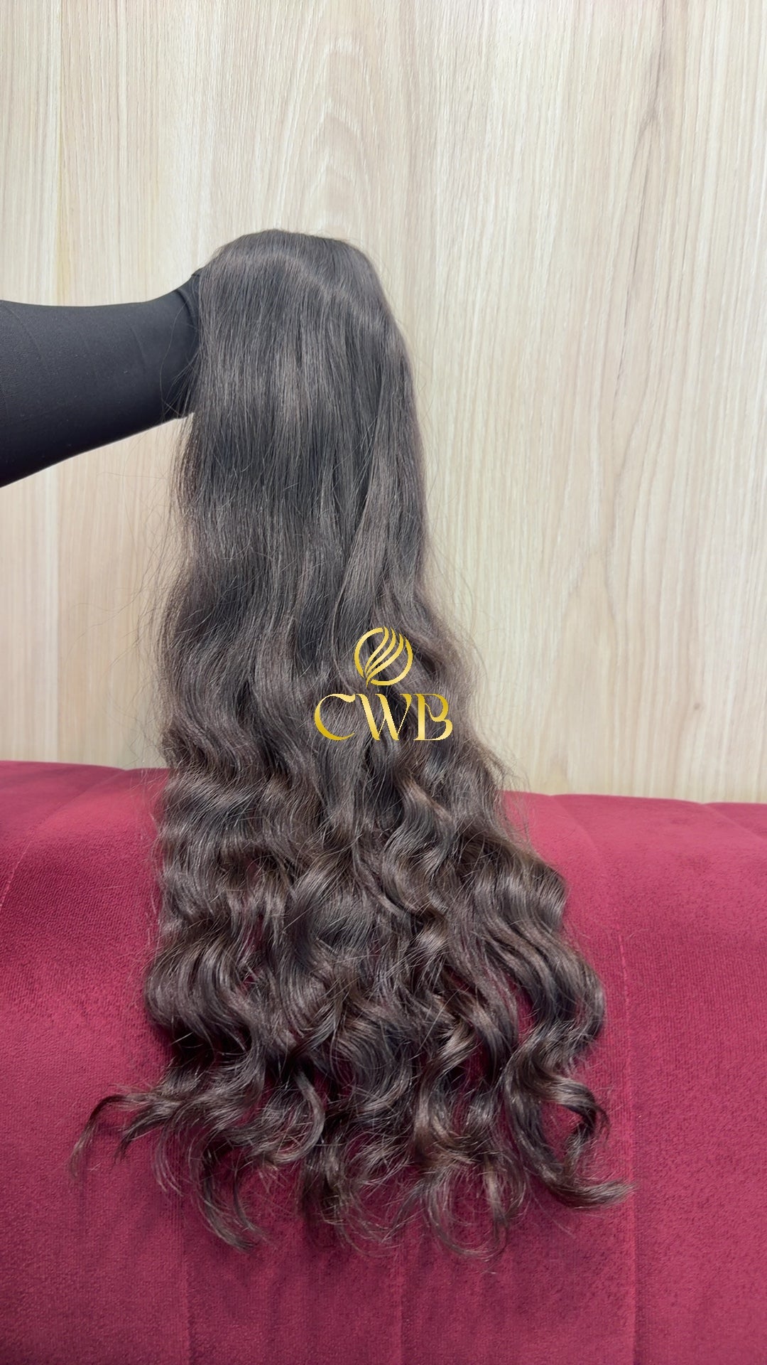 Cabelo Castanho Escuro 64cm 95g Brasileiro do Sul