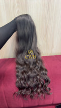 Cabelo Castanho Escuro 64cm 95g Brasileiro do Sul