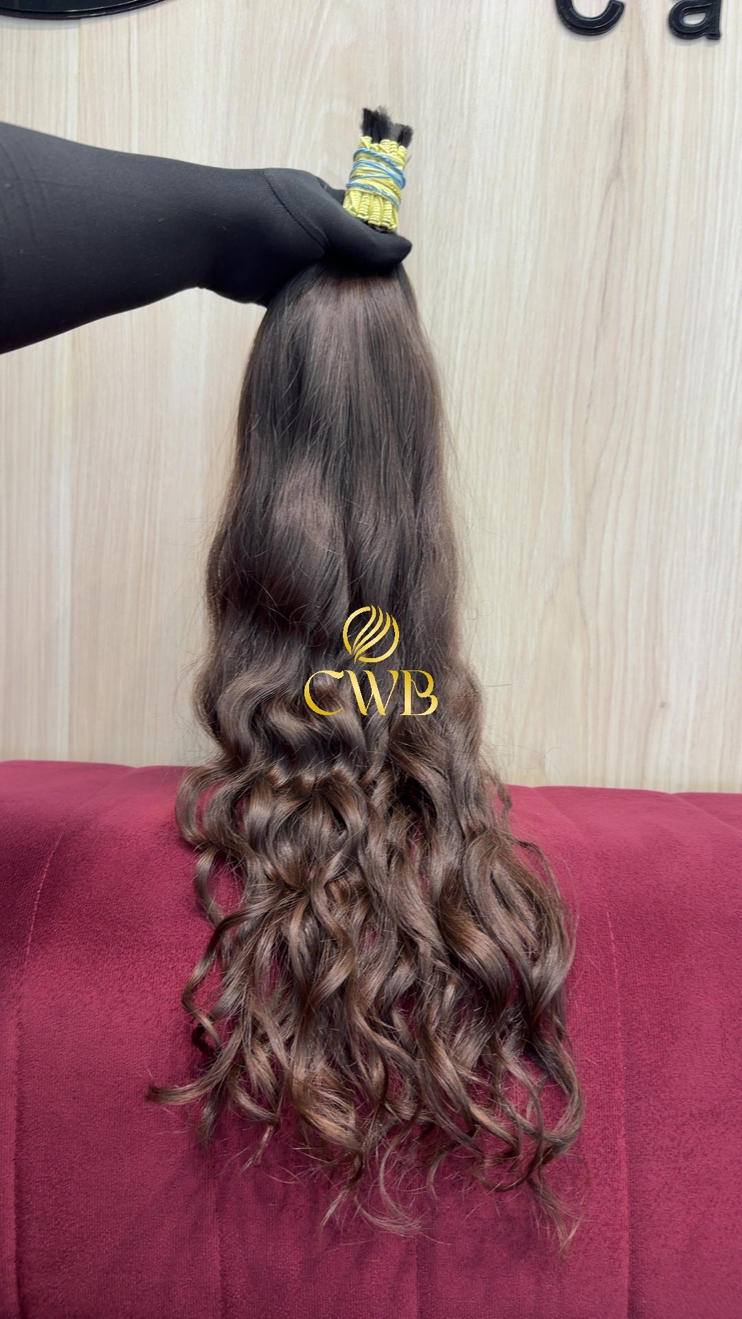 Cabelo Castanho Claro 65cm 157g Brasileiro do Sul