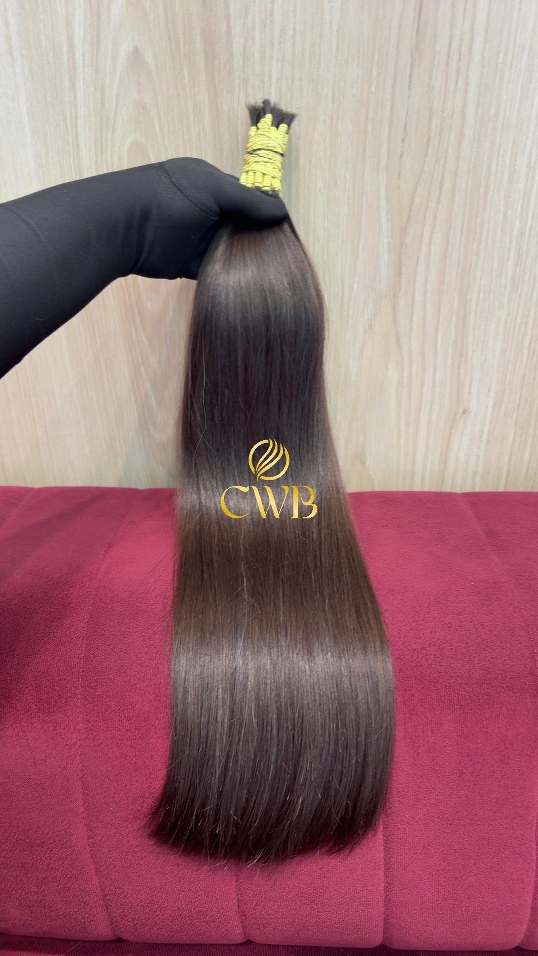 Cabelo Castanho Claro 58cm 113g Brasileiro do Sul
