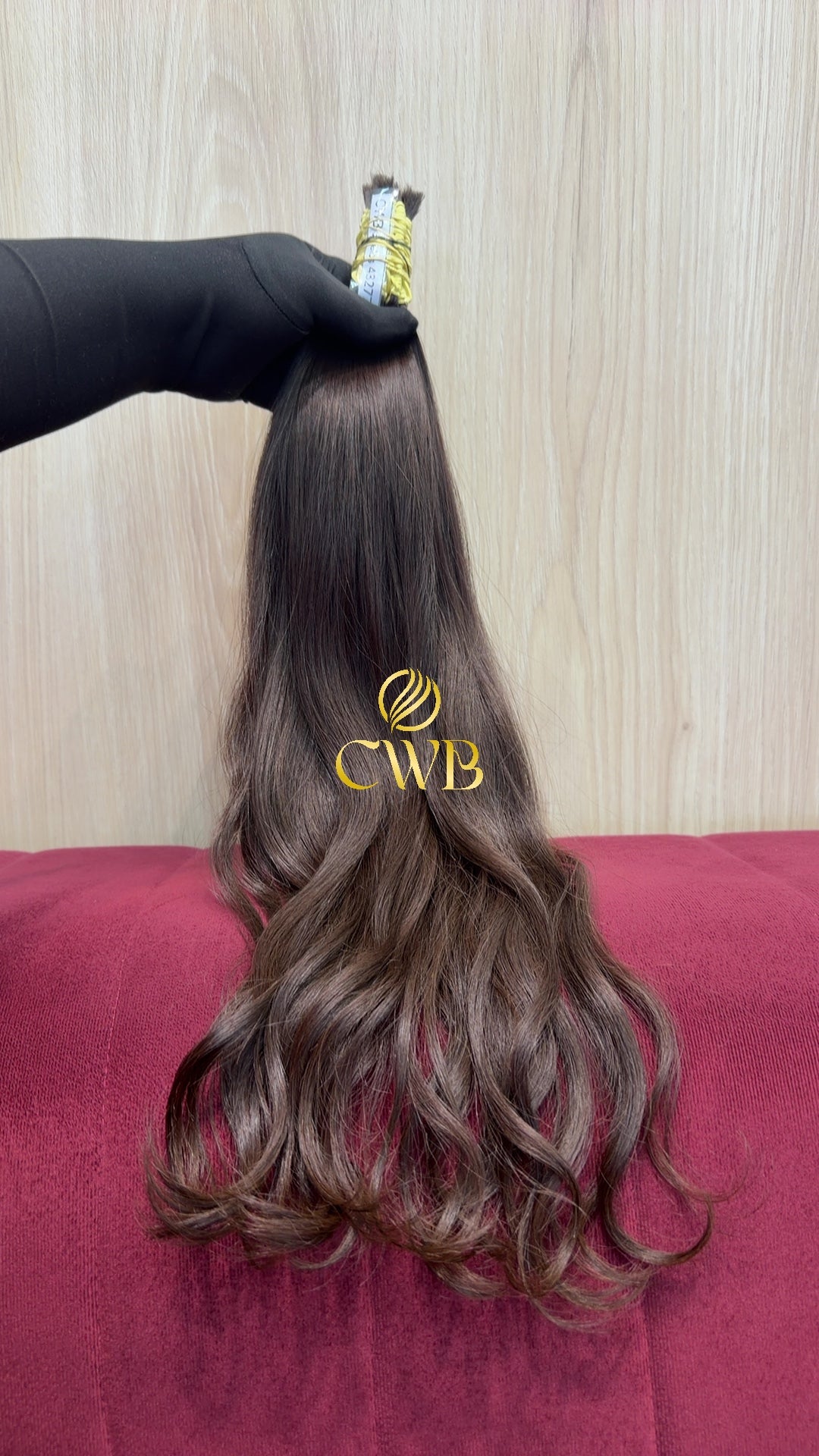 Cabelo Castanho Claro 57cm 98g Brasileiro do Sul
