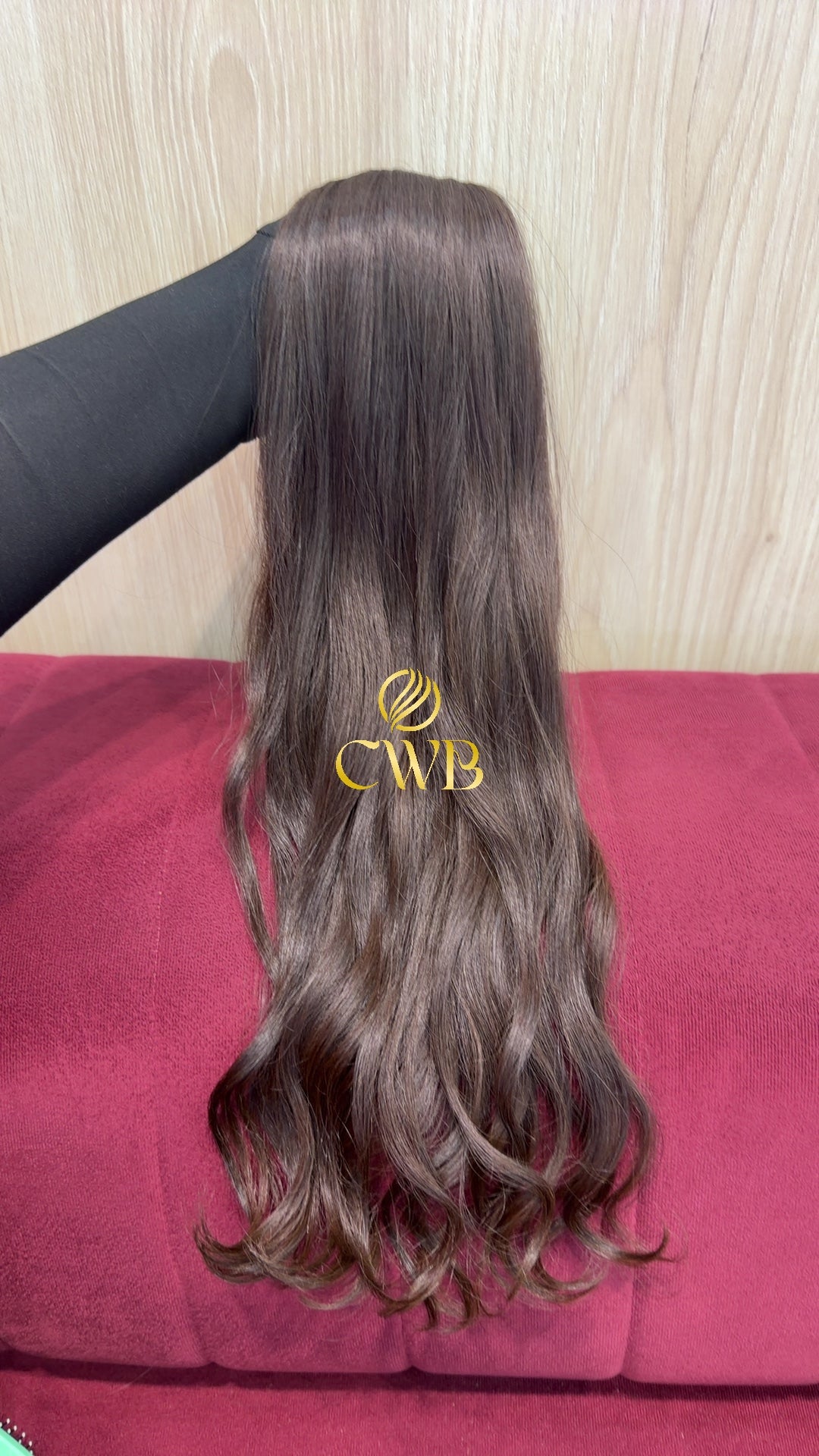 Cabelo Castanho Claro 57cm 98g Brasileiro do Sul