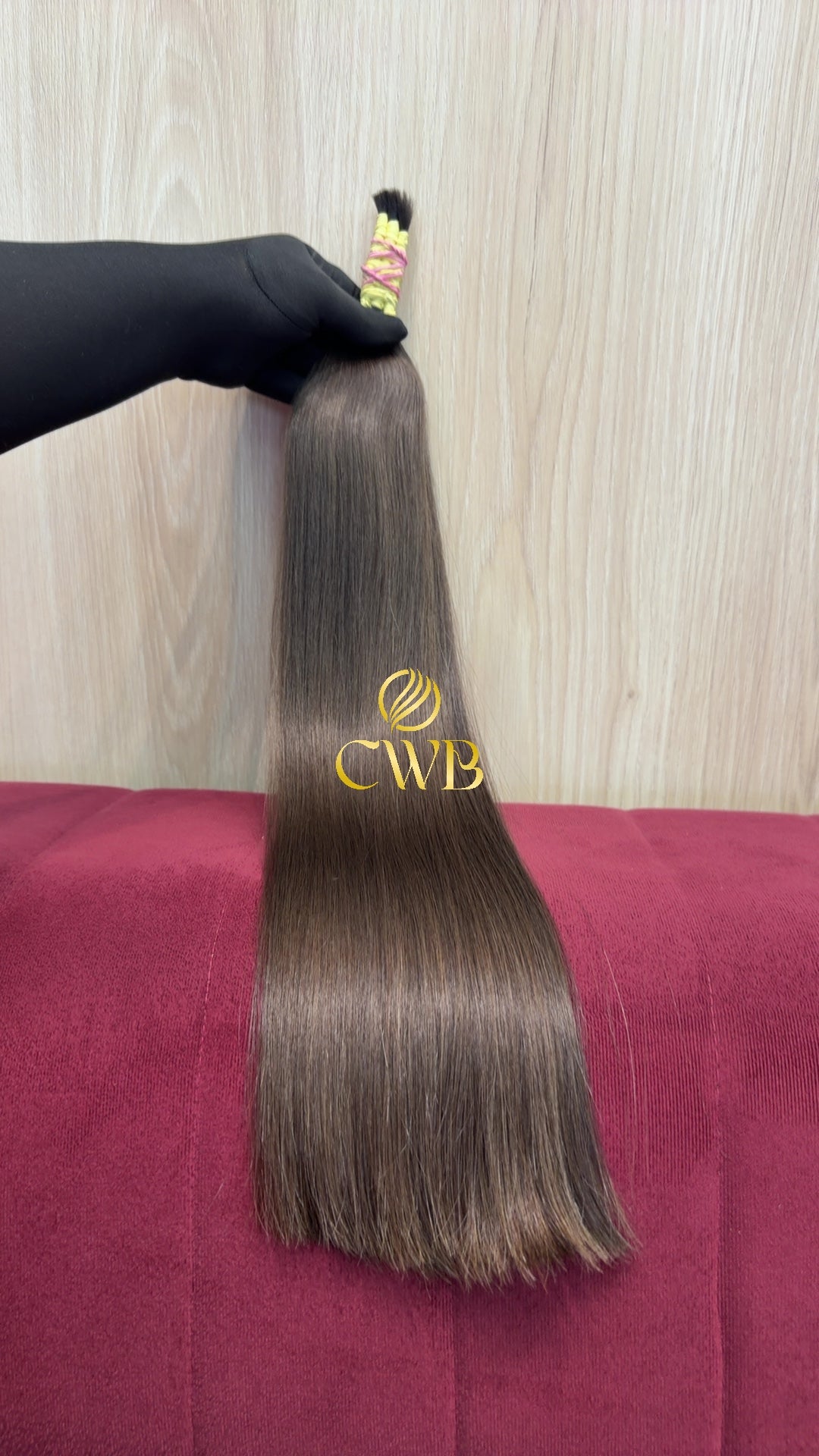 Mega hair loiro escuro liso 58cm — peça exclusiva CWB