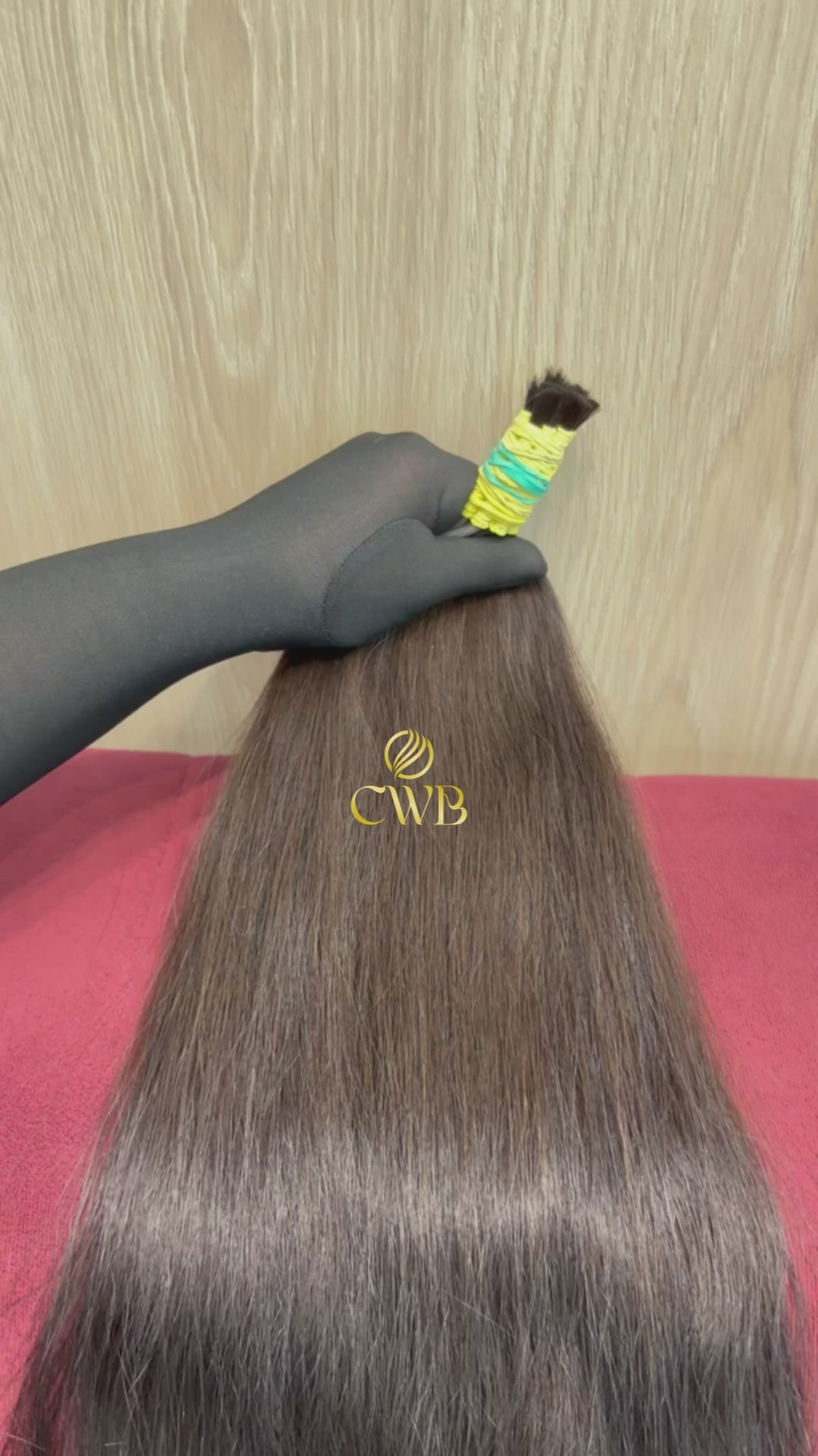 Cabelo Castanho Natural Claro 84cm 118g Brasileiro do Sul