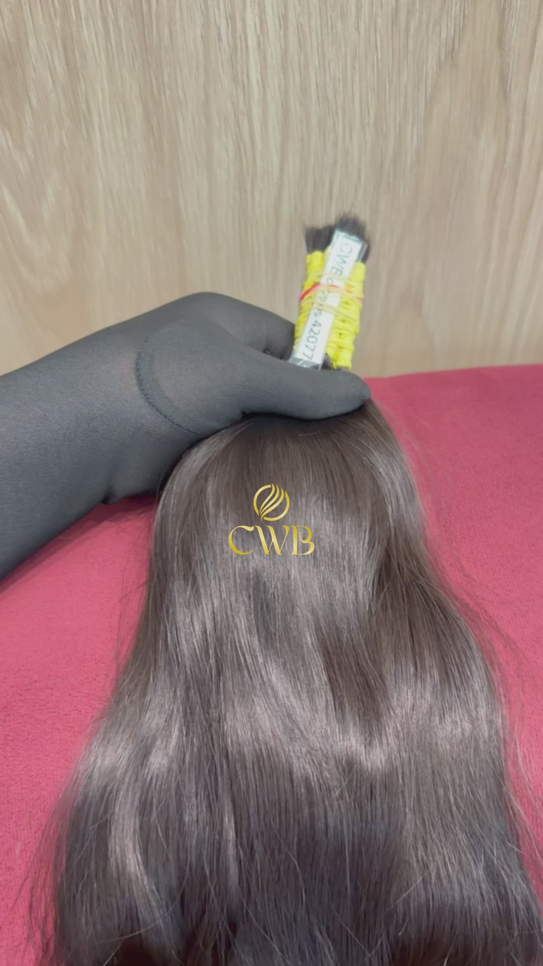 Cabelo Castanho Natural Médio 57cm 123g Brasileiro do Sul
