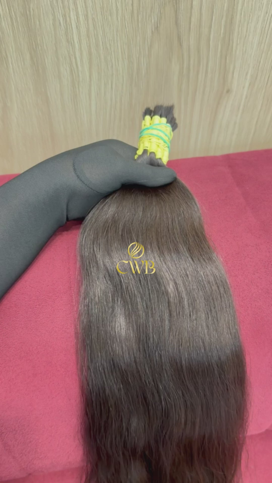 Cabelo Castanho Natural Médio 77cm 225g Brasileiro do Sul