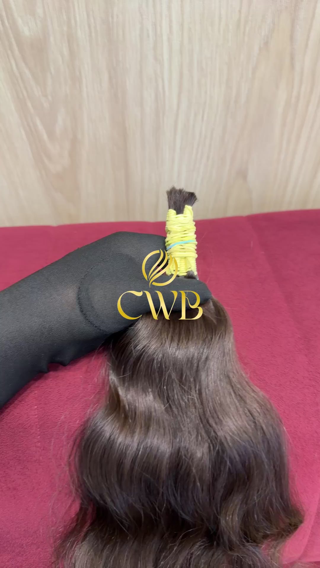 Cabelo Castanho Claro 37cm 46g Brasileiro do Sul