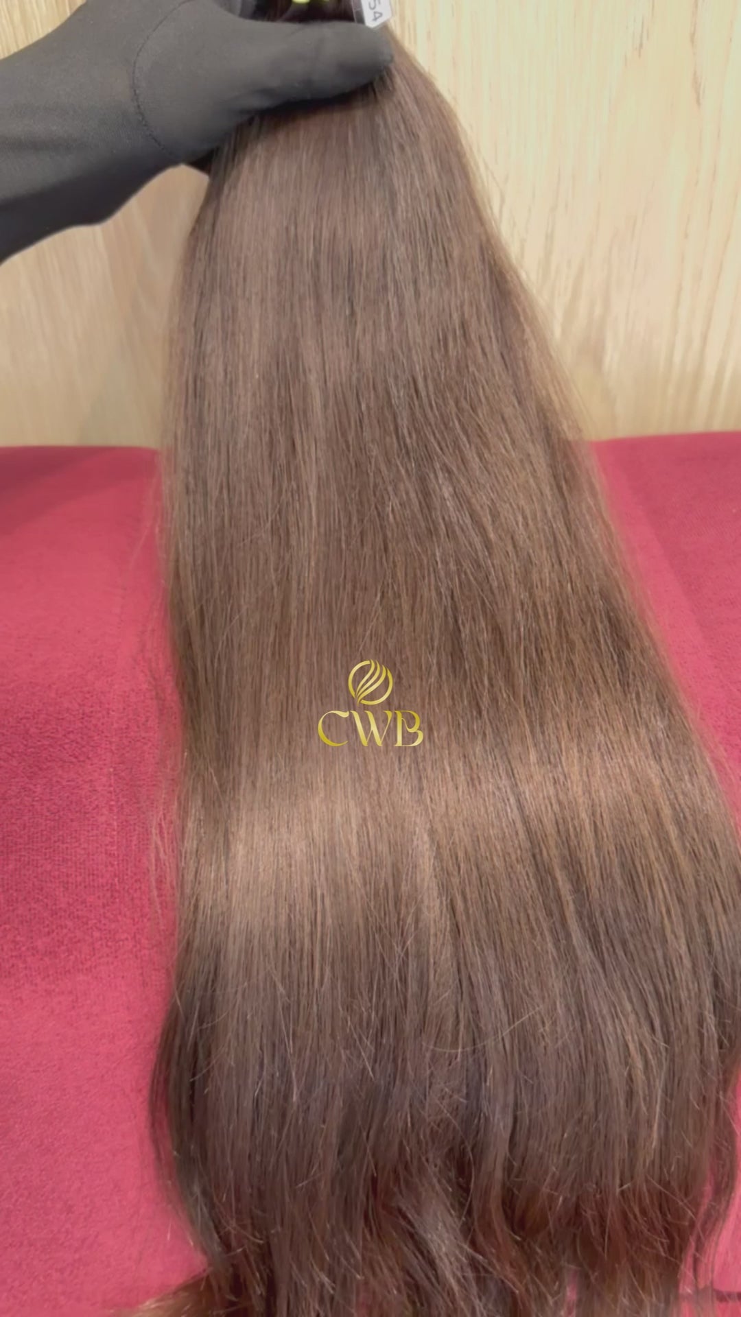Cabelo Castanho Claro Natural 59cm 19g Brasileiro do Sul
