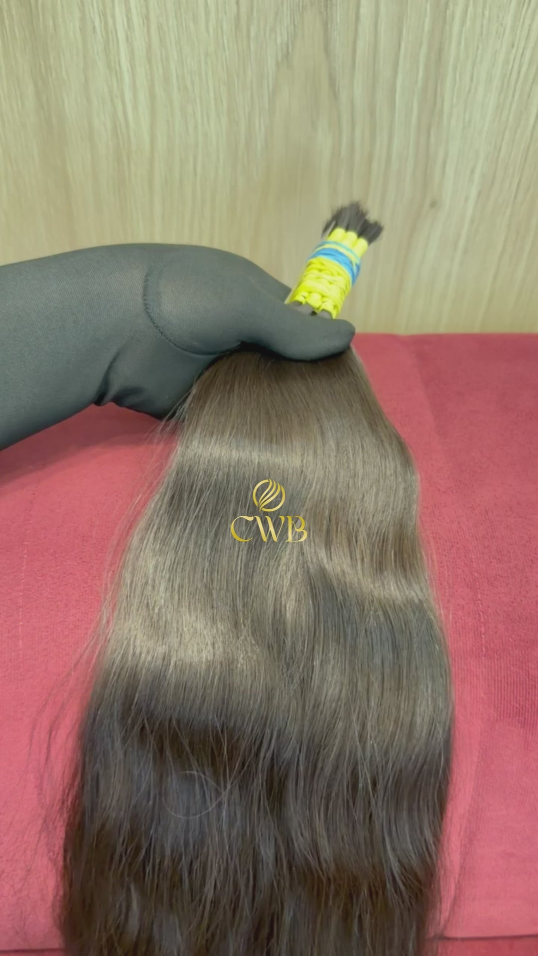 Cabelo Castanho Claro 64cm 128g Brasileiro do Sul