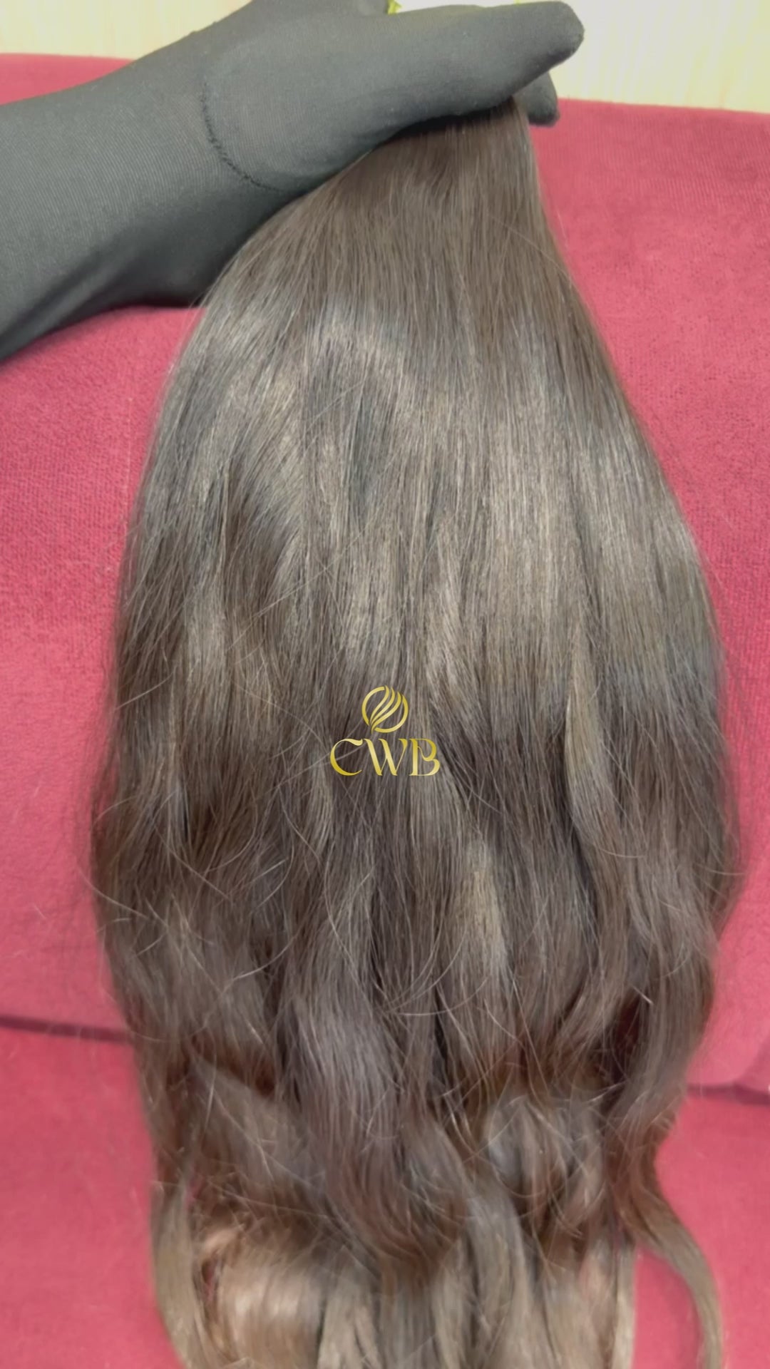 Cabelo Castanho Médio Natural 59cm 224g Brasileiro do Sul