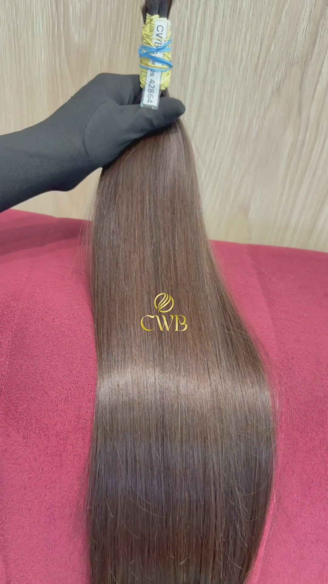 Cabelo Castanho Claro Natural 61cm 111g Brasileiro do Sul