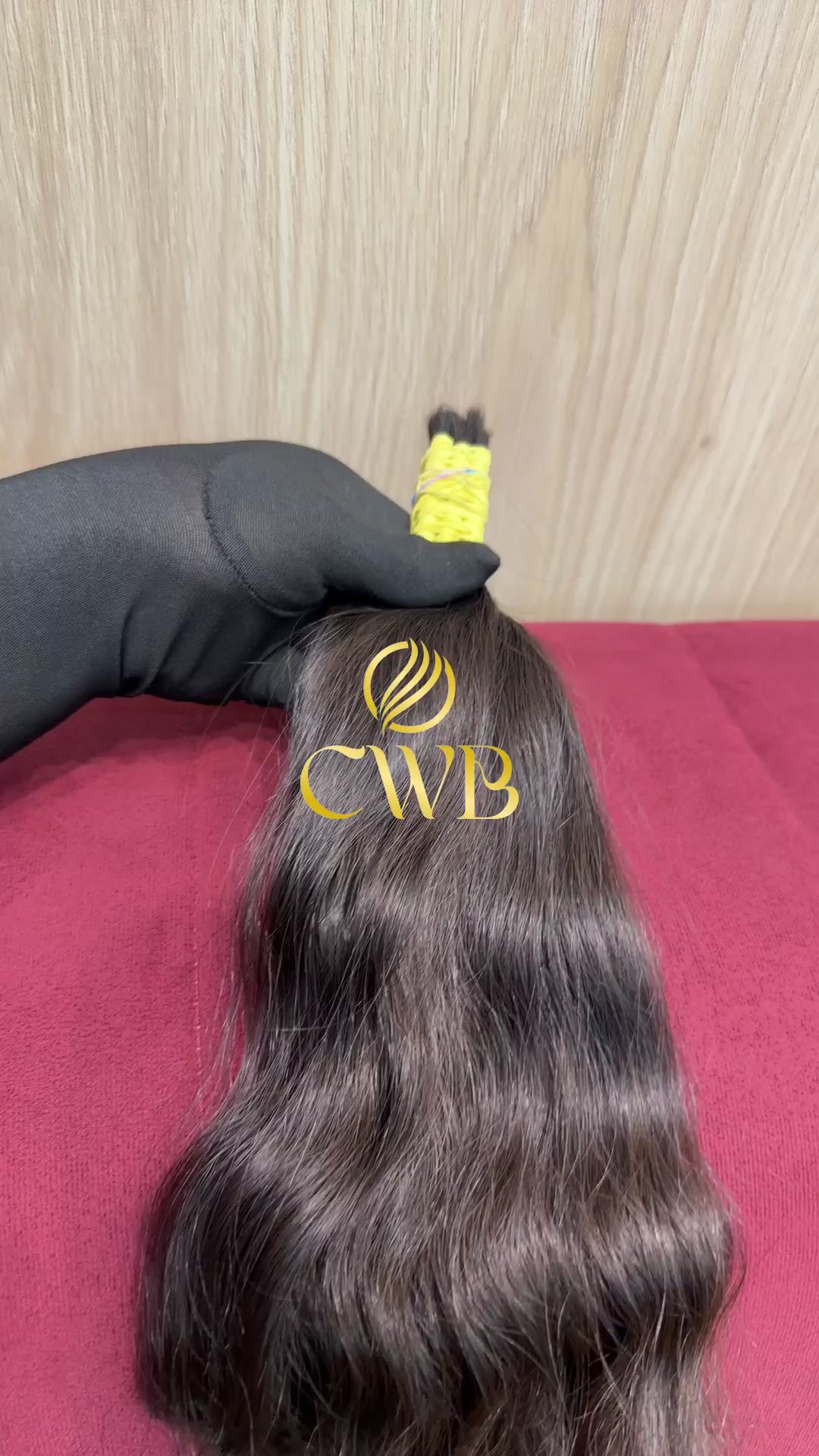 Cabelo Castanho Natural Claro 44cm 56g Brasileiro do Sul