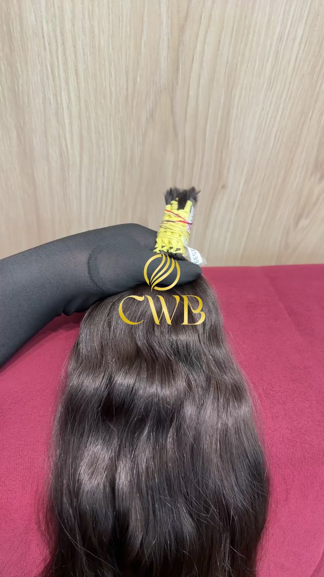 Cabelo Castanho Natural Claro 55cm 126g Brasileiro do Sul