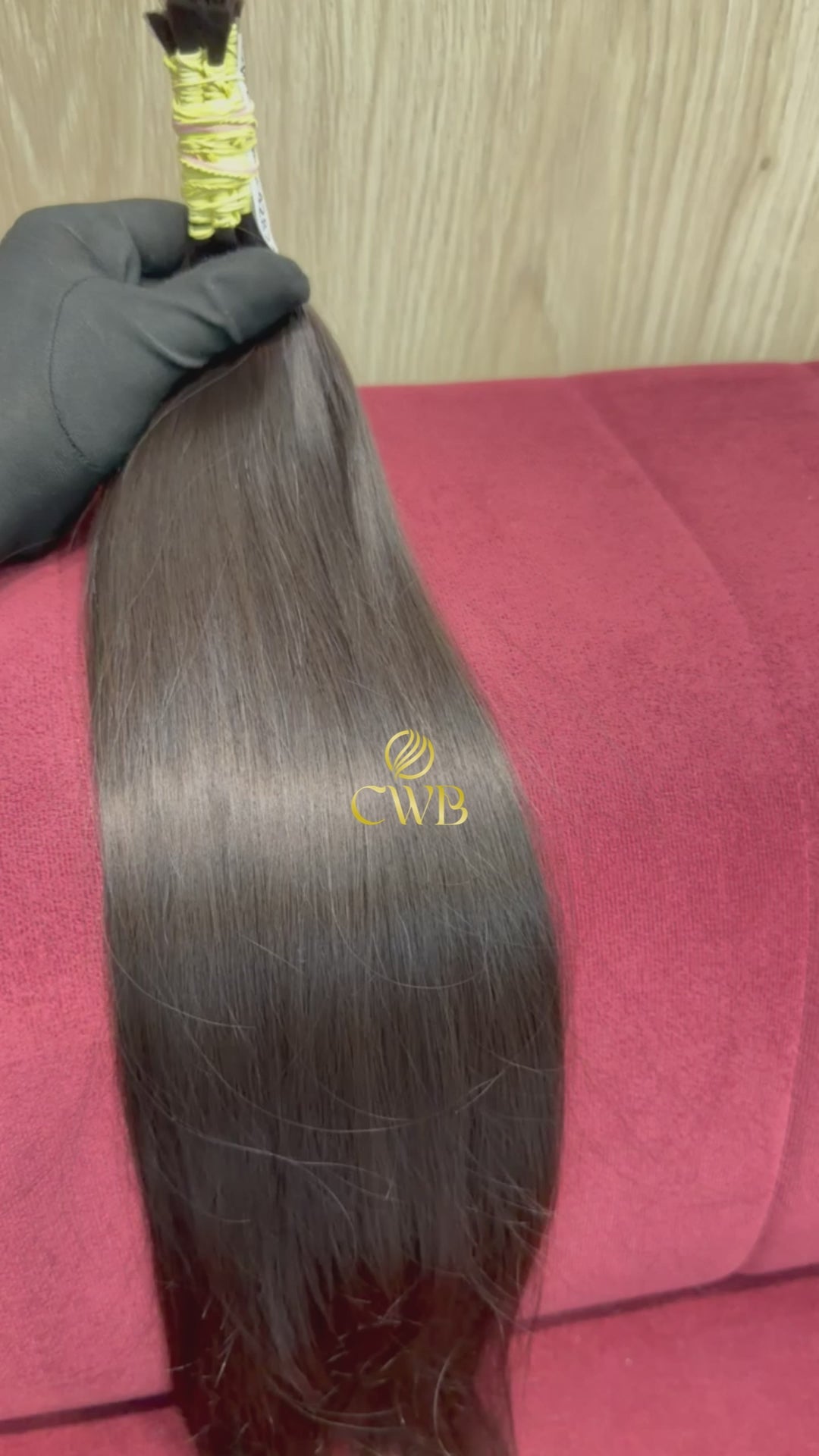 Cabelo Castanho Claro Natural 55cm 76g Brasileiro do Sul