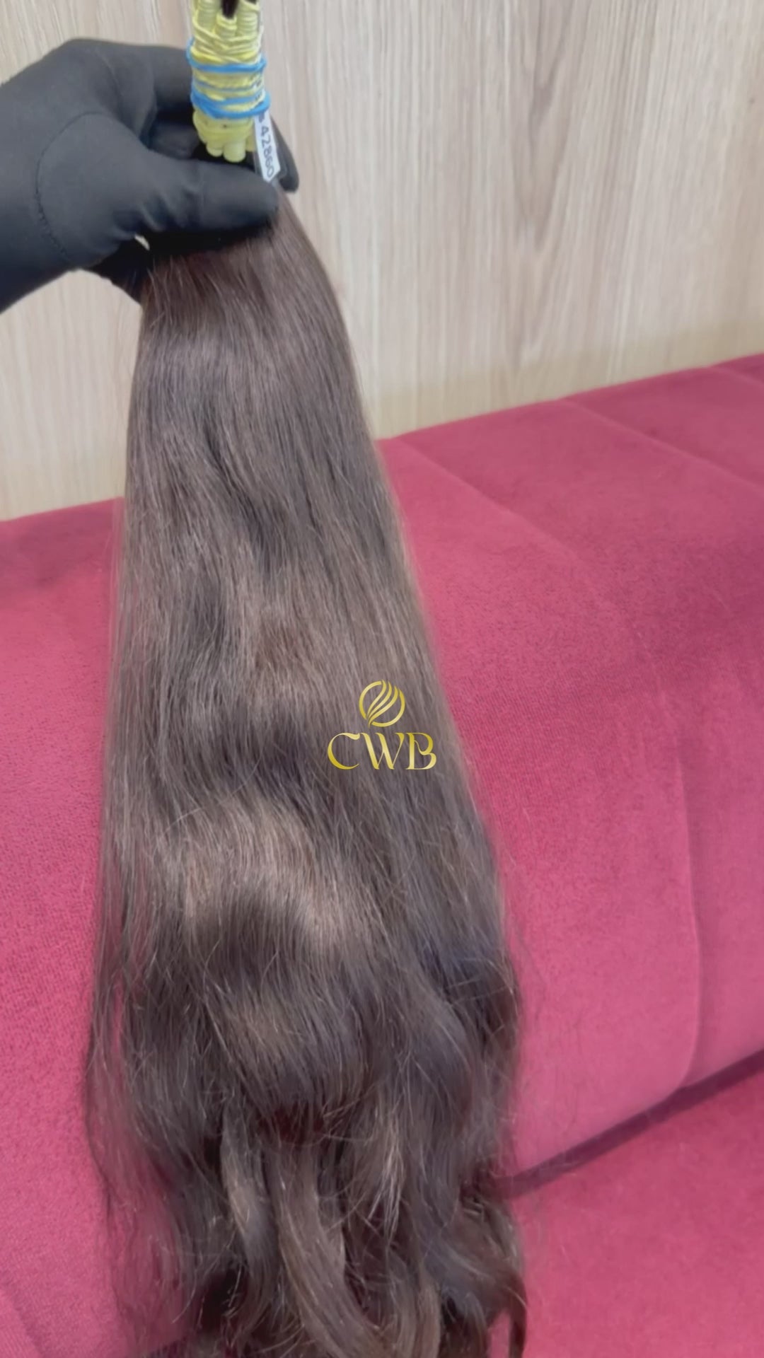 Cabelo Castanho Claro Natural 62cm 84g Brasileiro do Sul