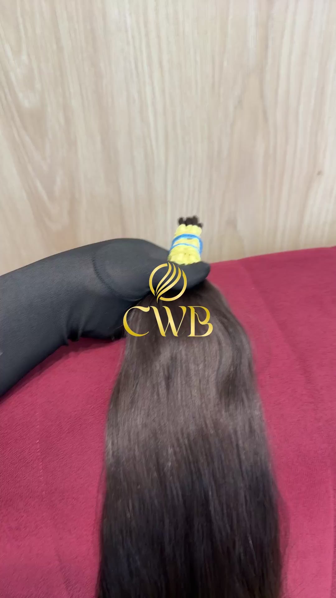 Cabelo Castanho Claro 60cm 124g Brasileiro do Sul