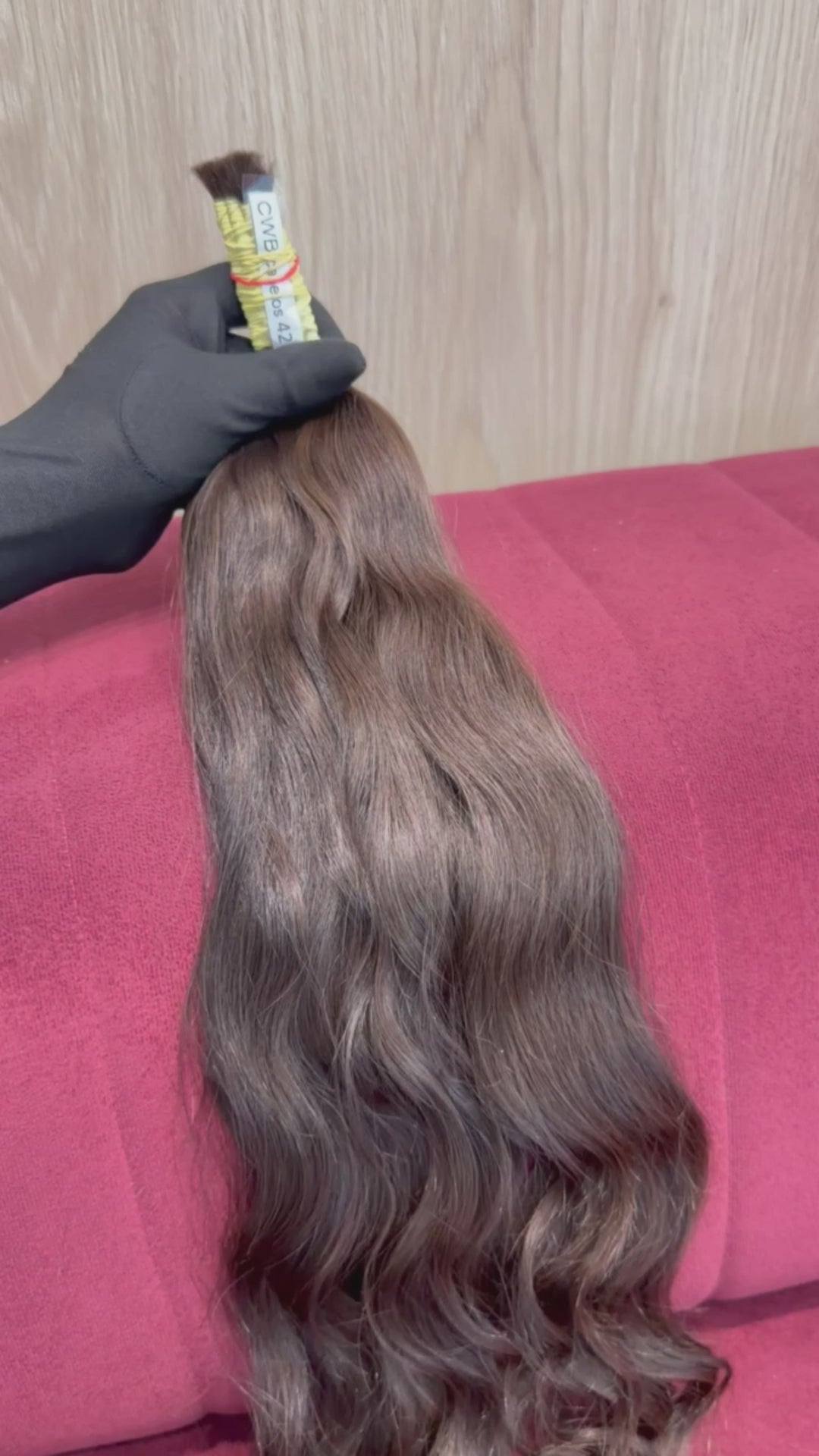 Cabelo Castanho Claro Natural 58cm 79g Brasileiro do Sul