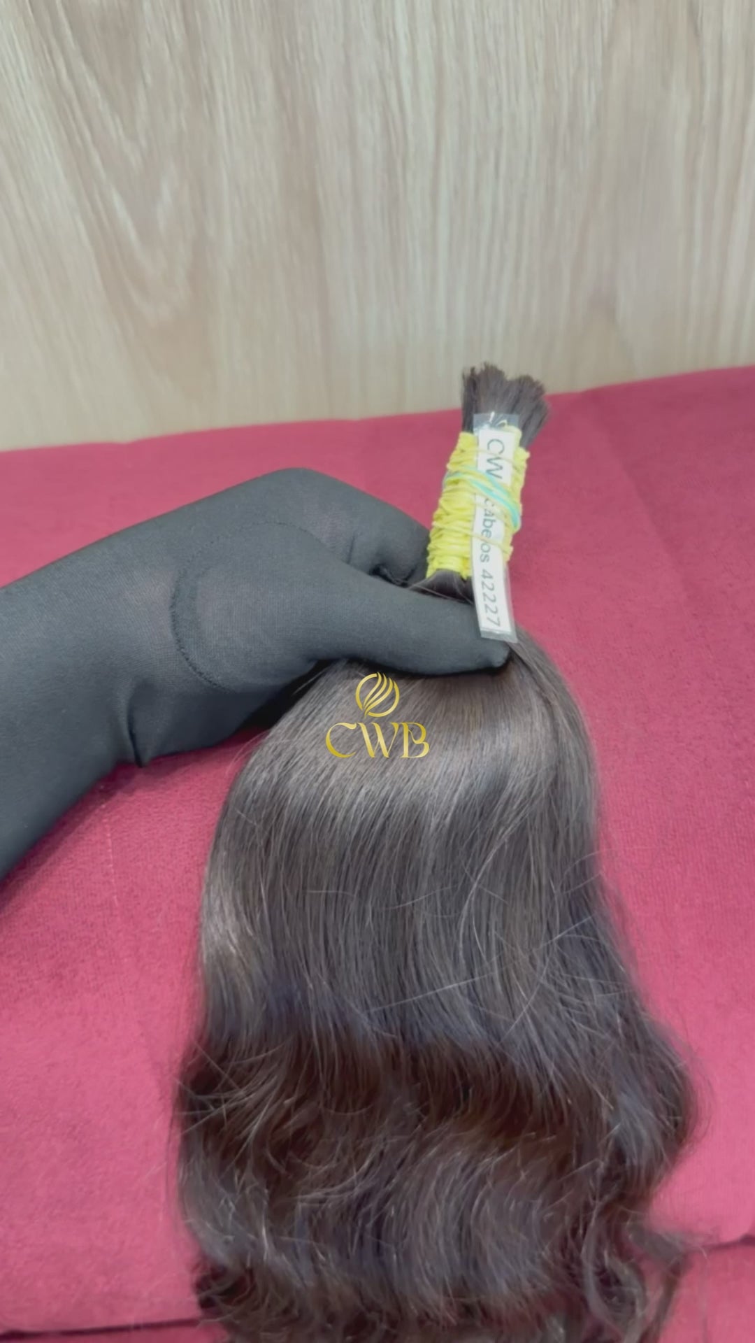 Cabelo Castanho Natural Médio 42cm 77g Brasileiro do Sul