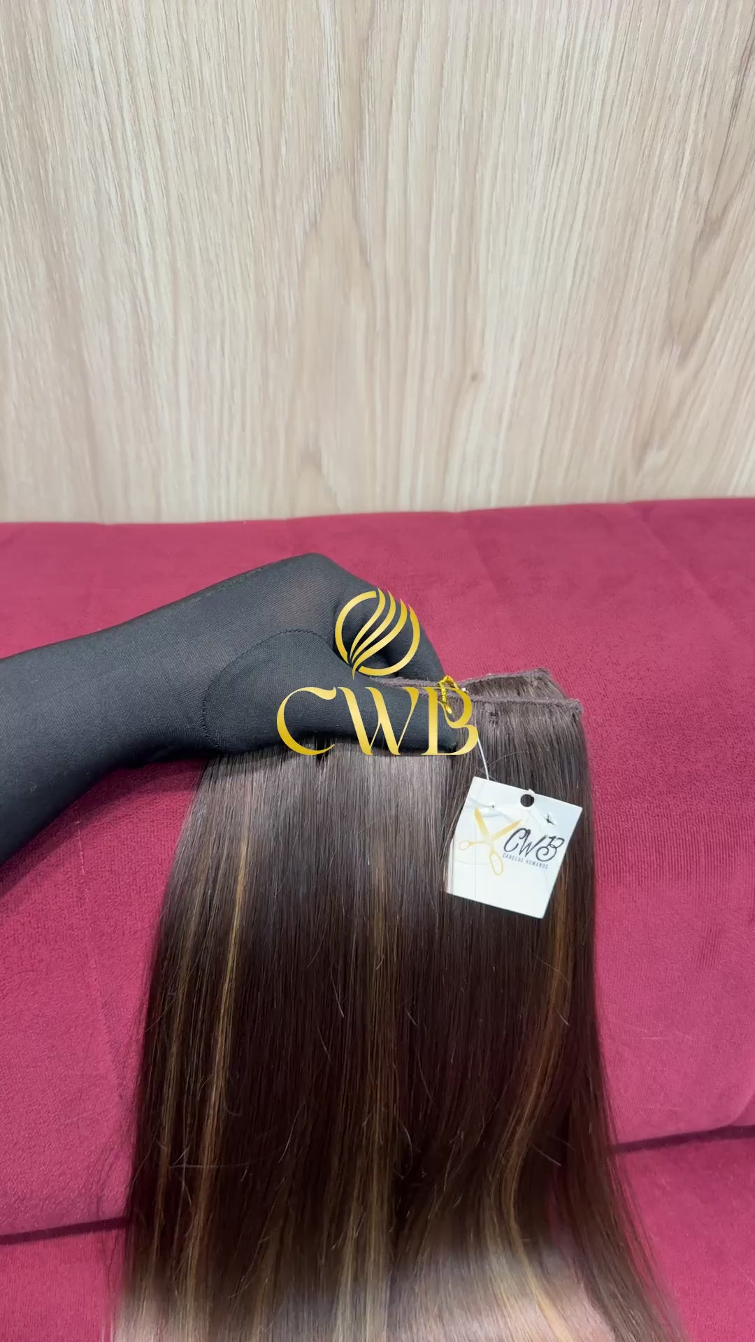 Cabelo Loiro Natural Escuro 60cm 155g Brasileiro do Sul